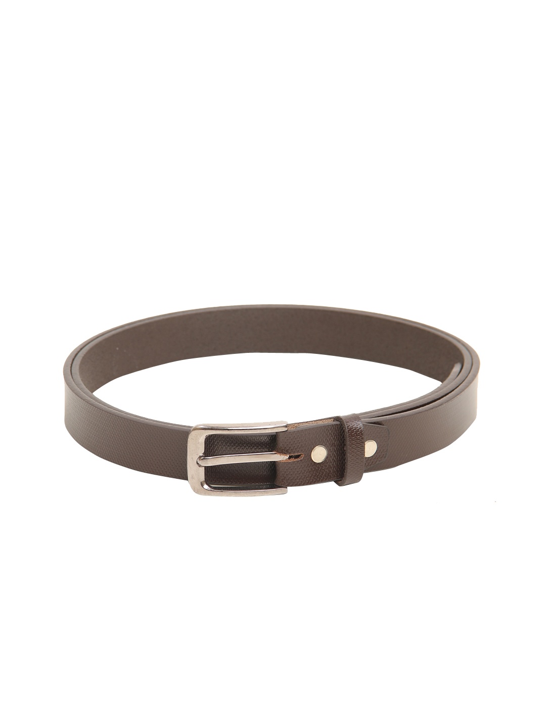

Calvadoss Women Brown Textured Leather Formal Belt