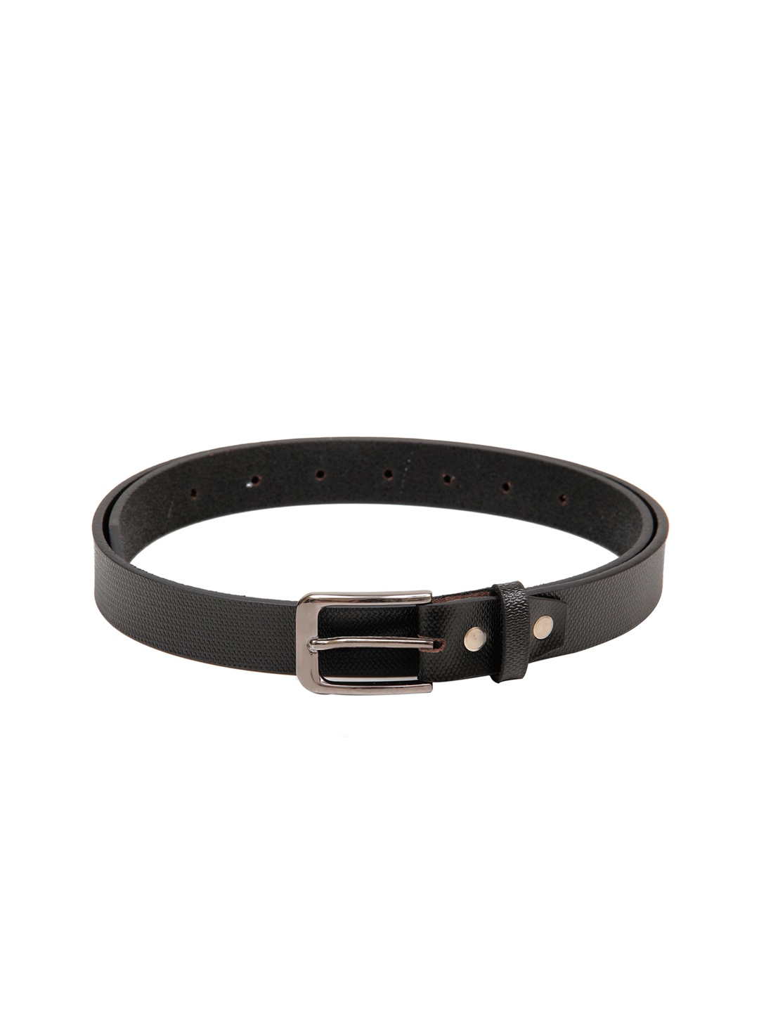 

Calvadoss Women Black Textured Leather Belt