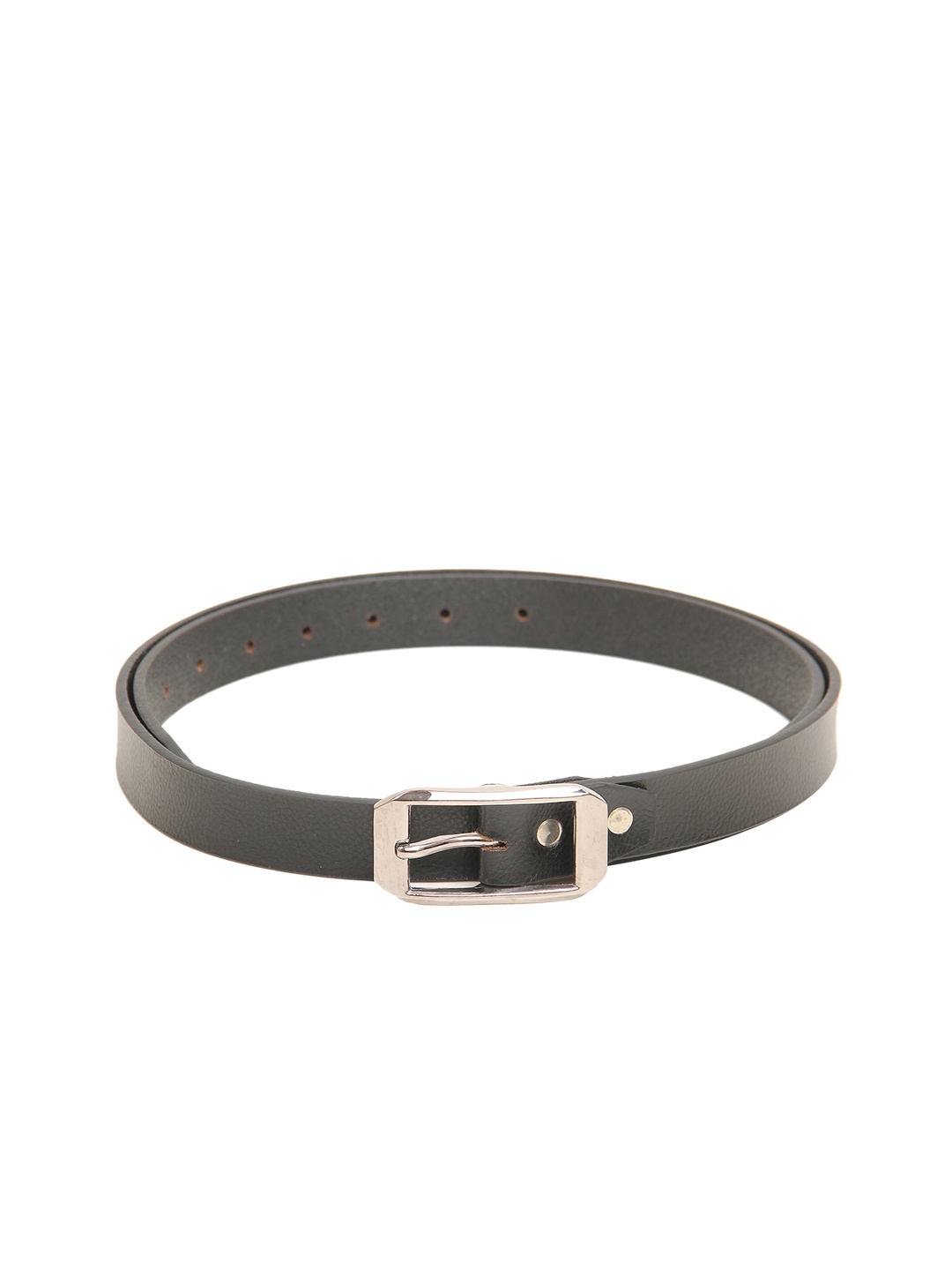 

Calvadoss Women Black Textured Leather Formal Belt