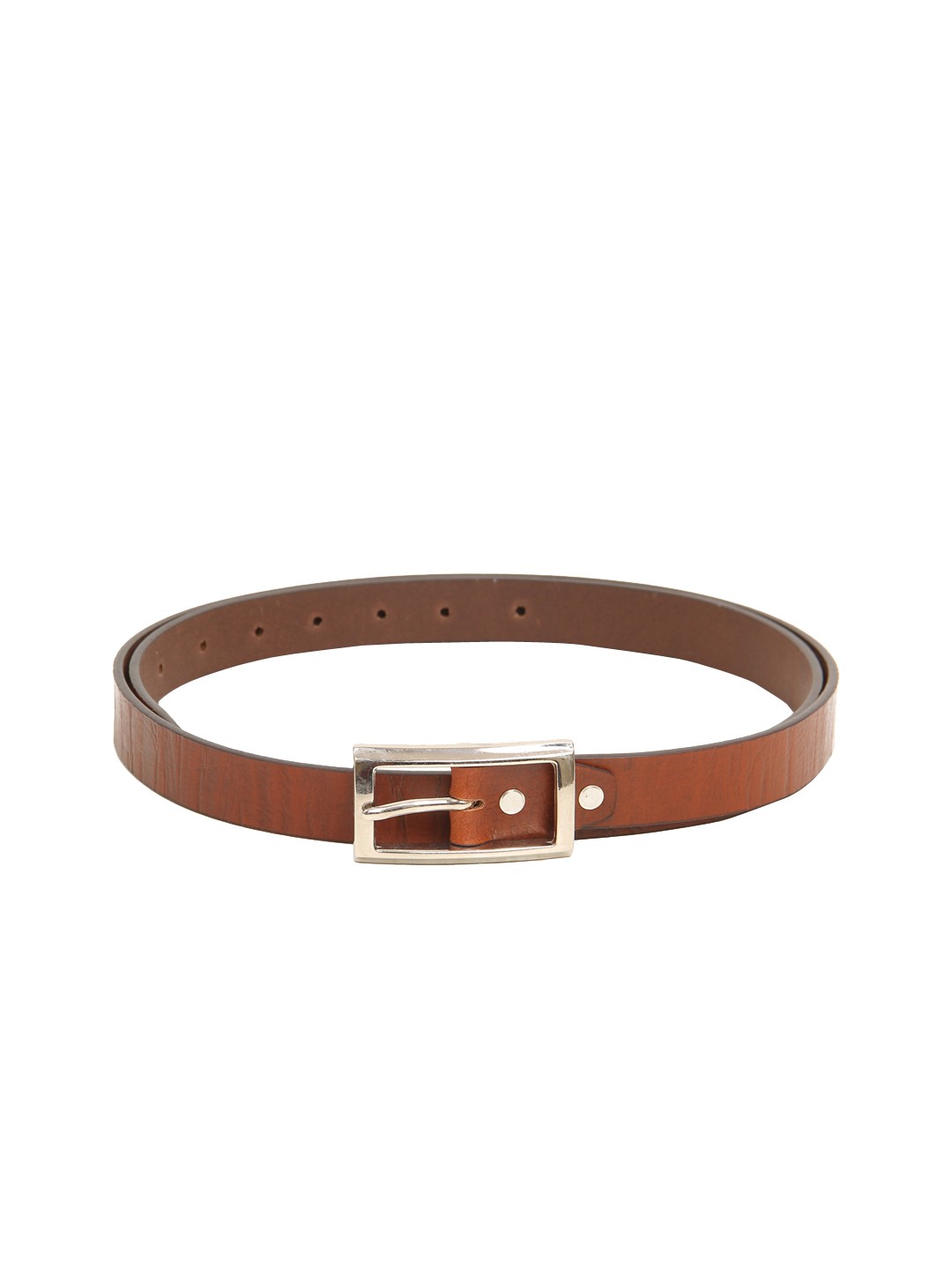 

Calvadoss Women Tan Textured Leather Formal Belt