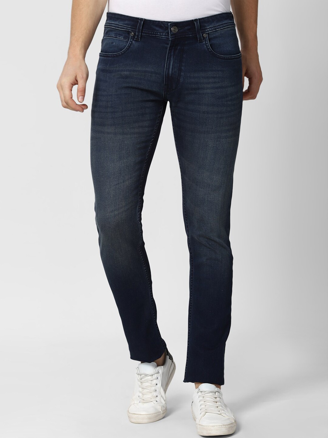

Peter England Casuals Men Navy Blue Slim Fit Light Fade Jeans