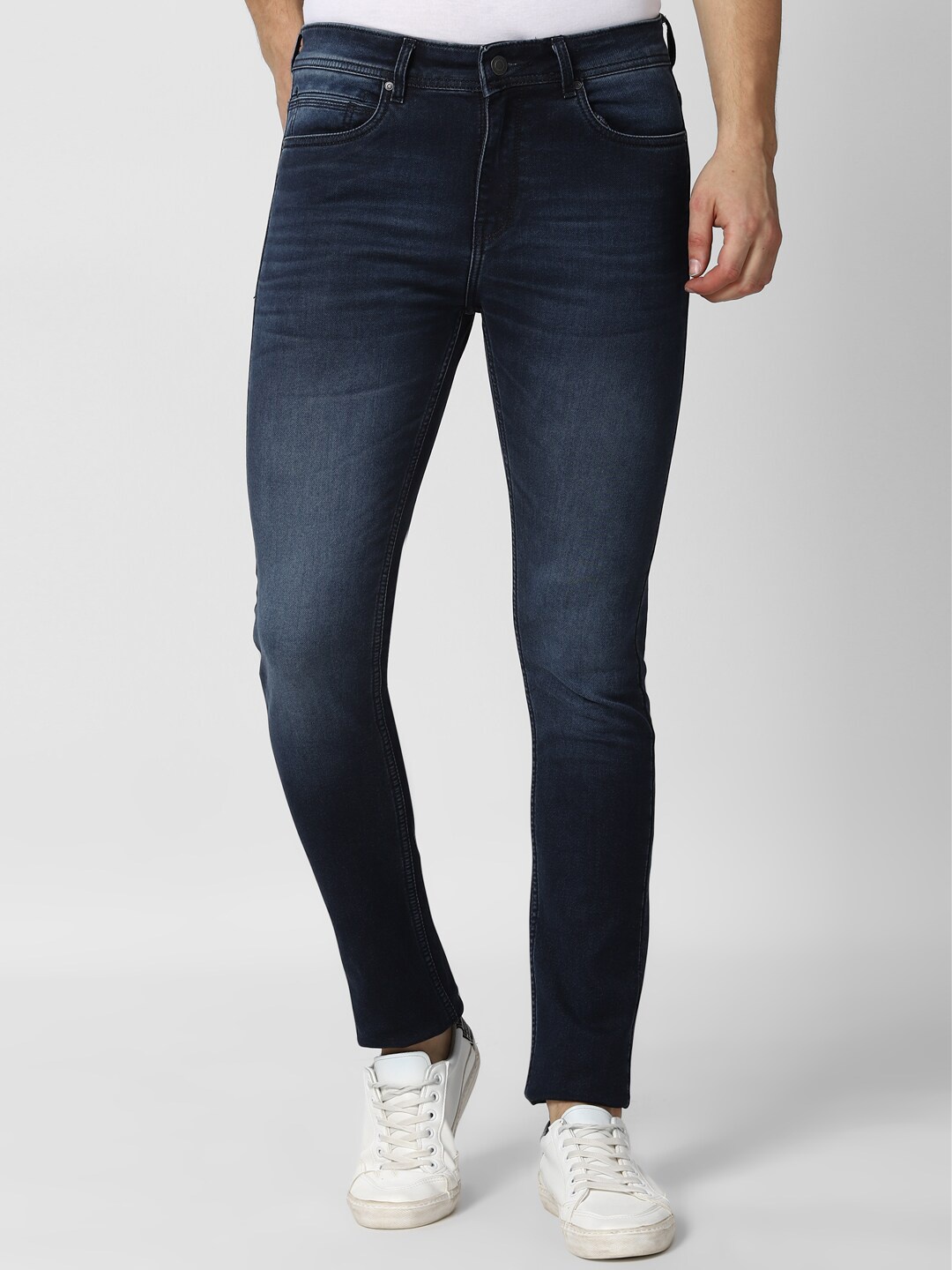 

Peter England Casuals Men Navy Blue Slim Fit Light Fade Jeans