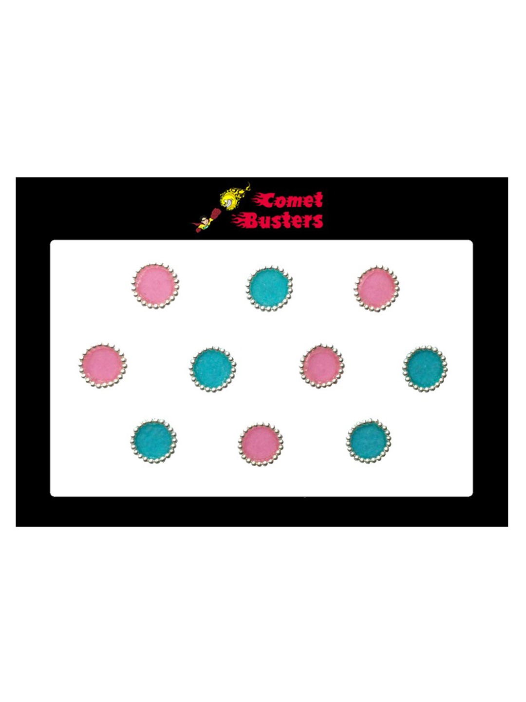 

Comet Busters Beautiful Traditional Round Designer Bindis, Green