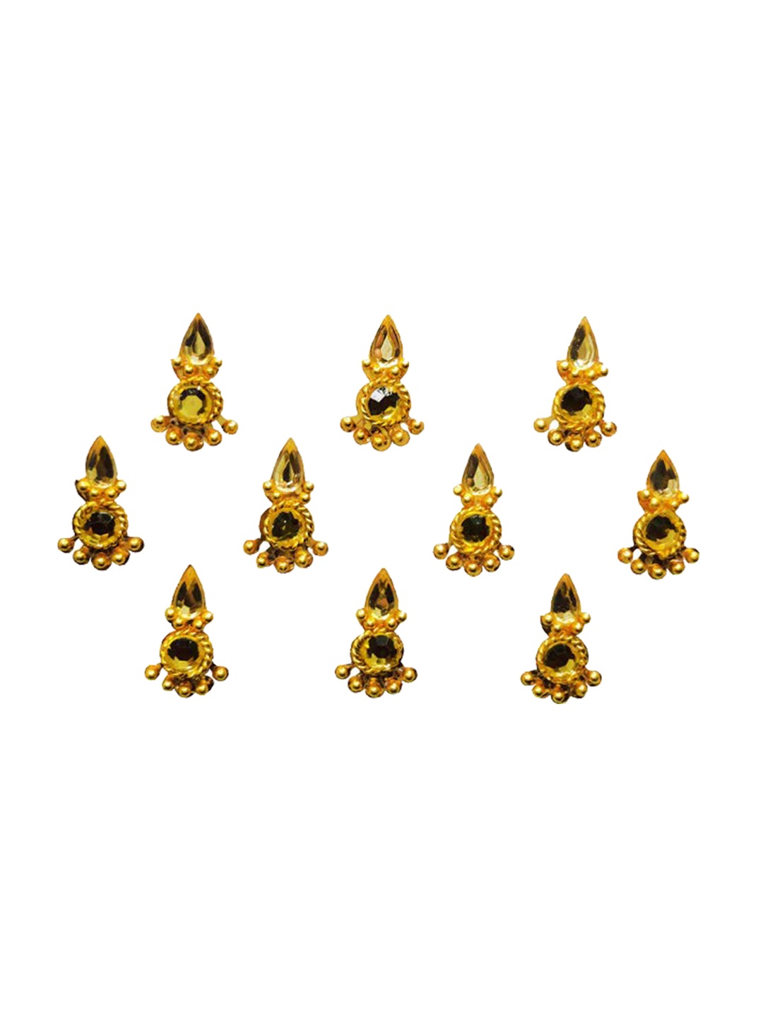 

Comet Busters Women Ethnic Golden Bindi, Gold