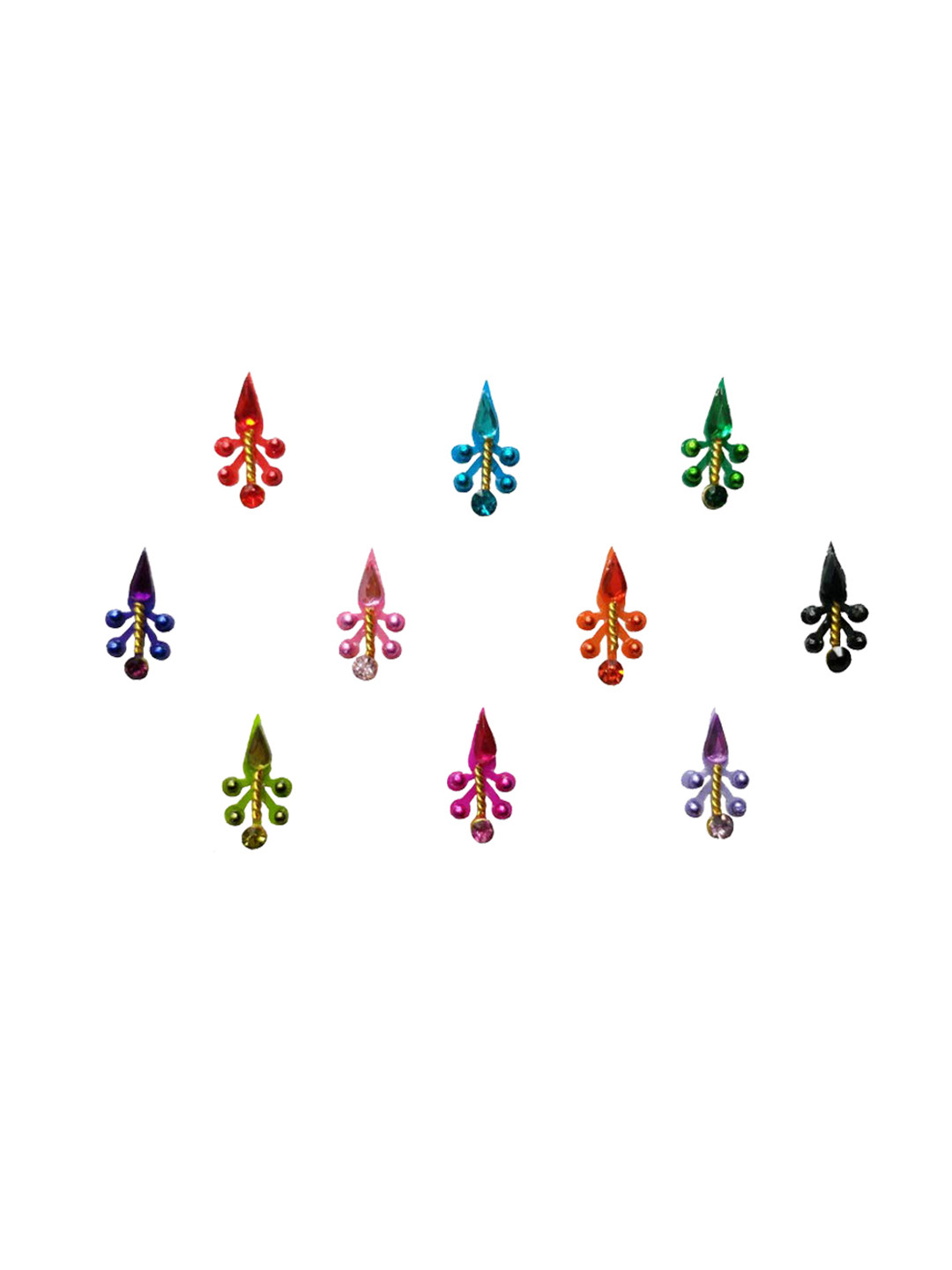 

Comet Busters Multicoloured Bindis, Multi