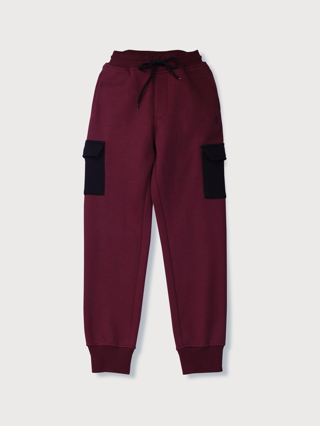 

Gini and Jony Boys Maroon Solid Joggers Elasticated