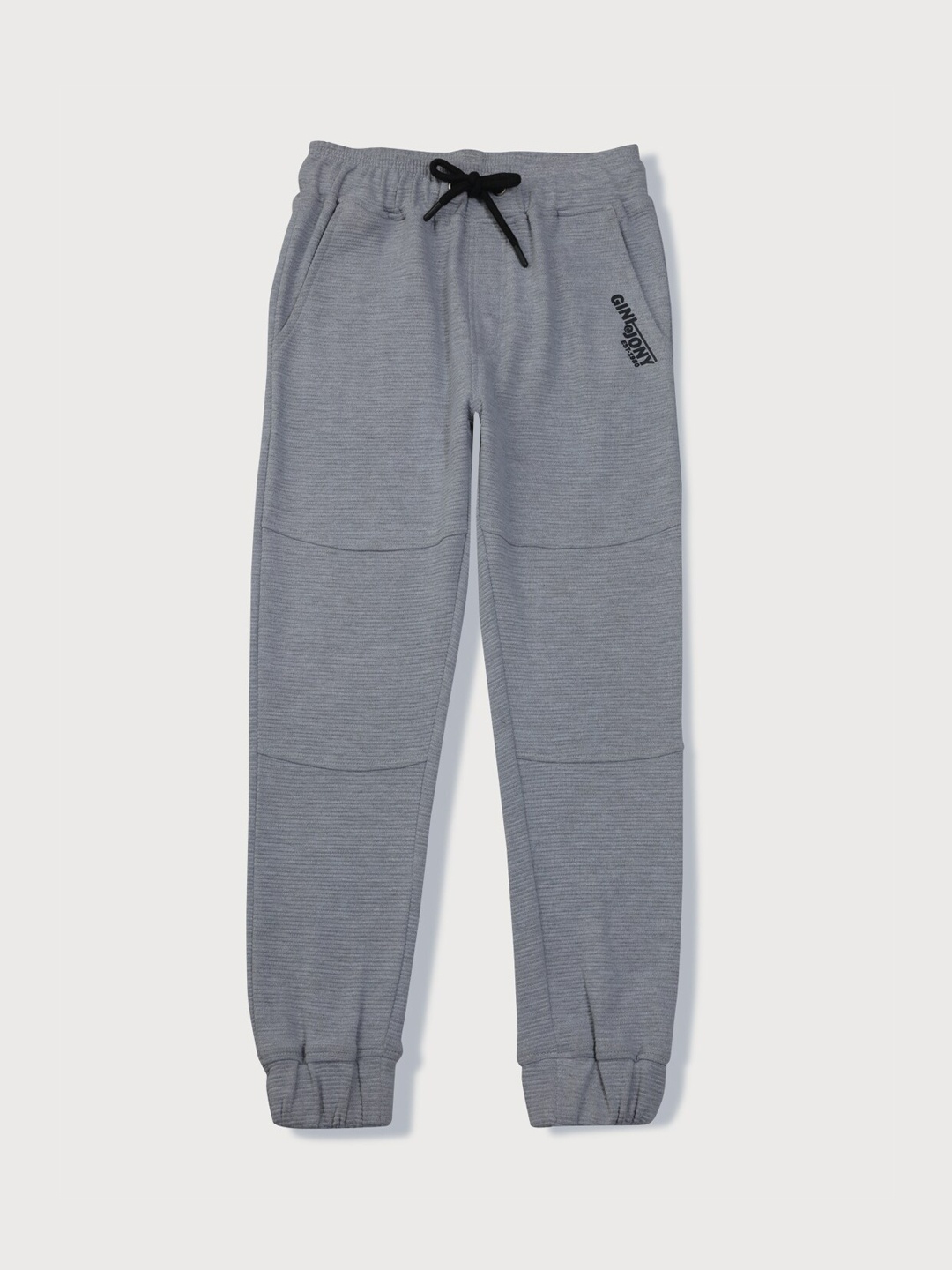 

Gini and Jony Boys Grey Solid Joggers