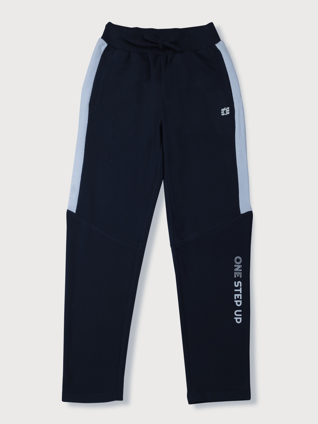 

Gini and Jony Boys Navy Blue Solid Cotton Track Pants