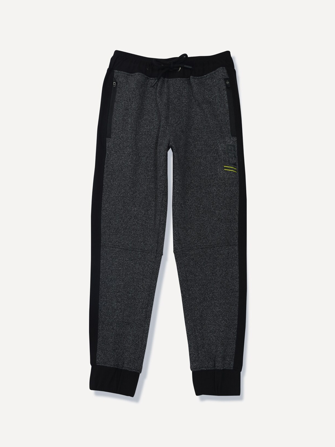 

Gini and Jony Boys Grey Colourblock Knitted Track Pants