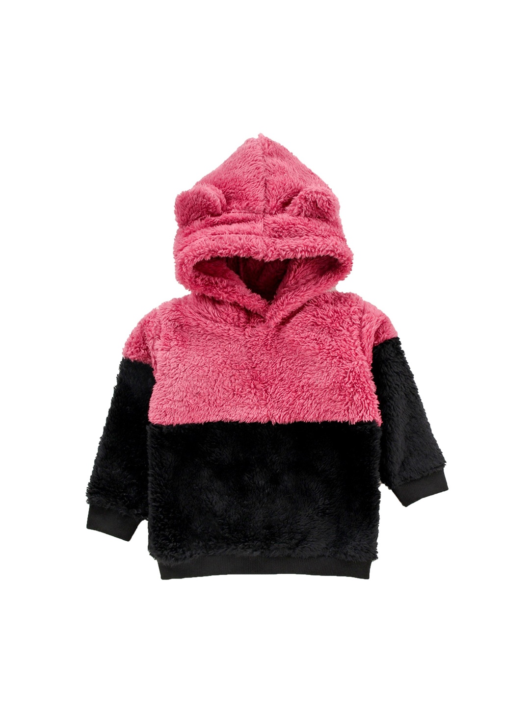 

TONYBOY Boys Pink Black Colourblocked Lightweight Sherpa Jacket