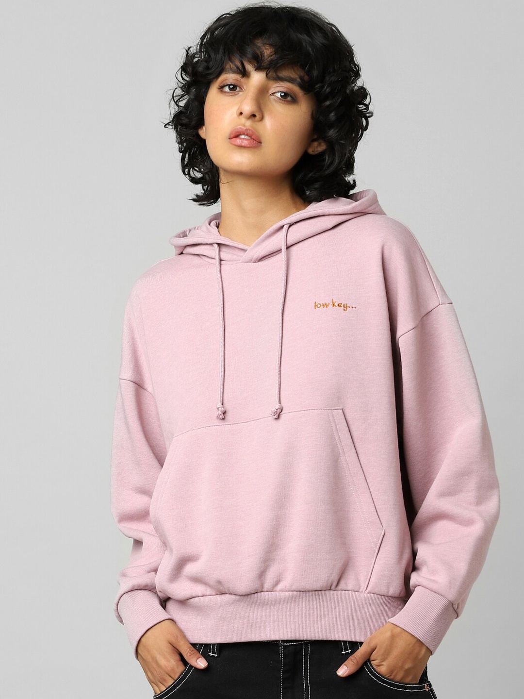

ONLY Women Purple Hooded Sweatshirt