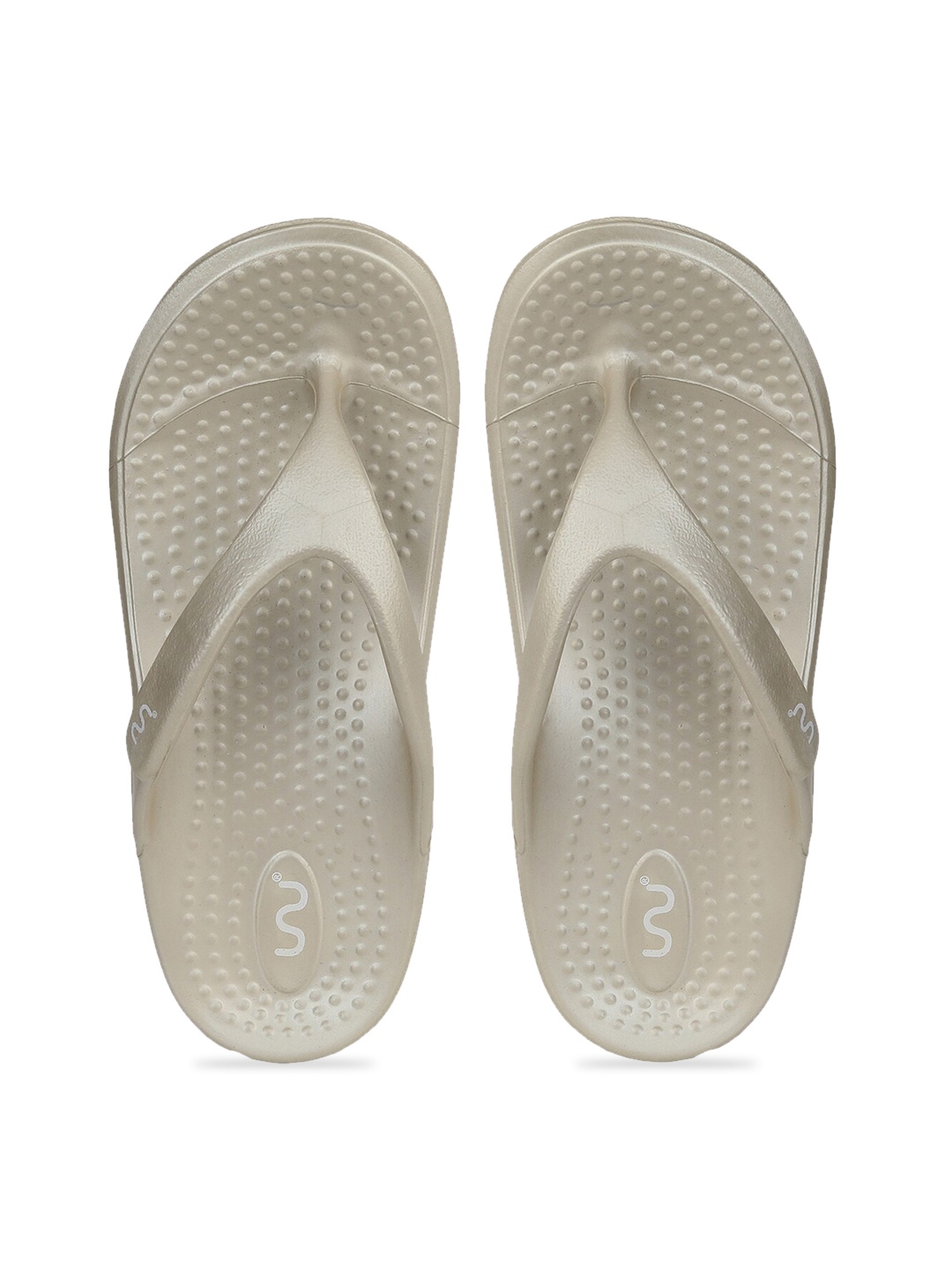 

Doubleu Women Grey Rubber Thong Flip-Flops