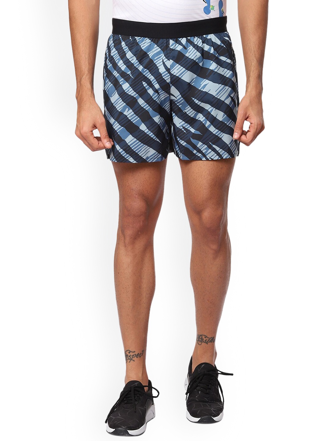 

ASICS Men Blue Printed Wild Camo 5In Running Sports Shorts