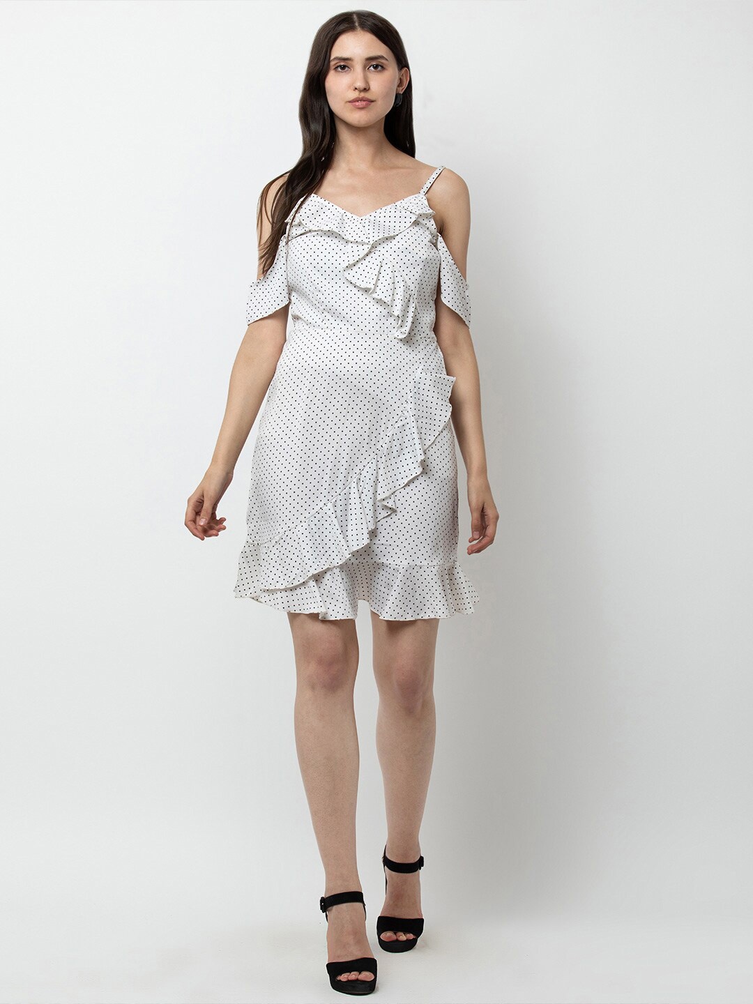 

DODO & MOA White Crepe Dress