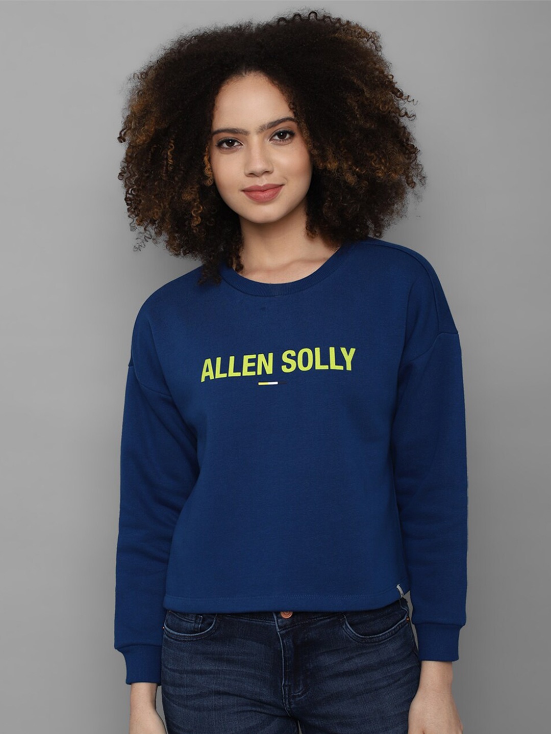 

Allen Solly Woman Women Blue Printed Sweatshirt