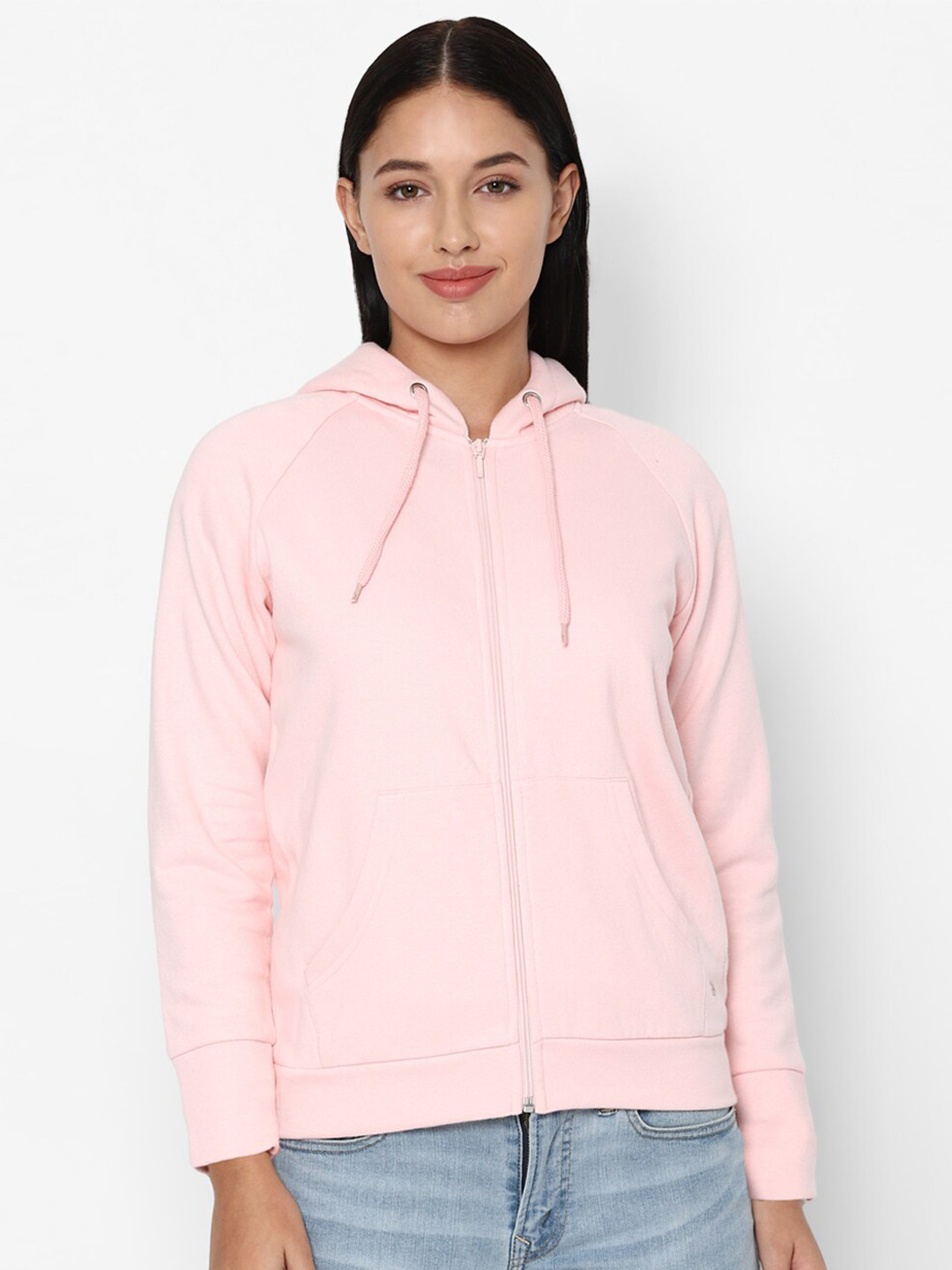 

Allen Solly Woman Women Pink Hooded Sweatshirt