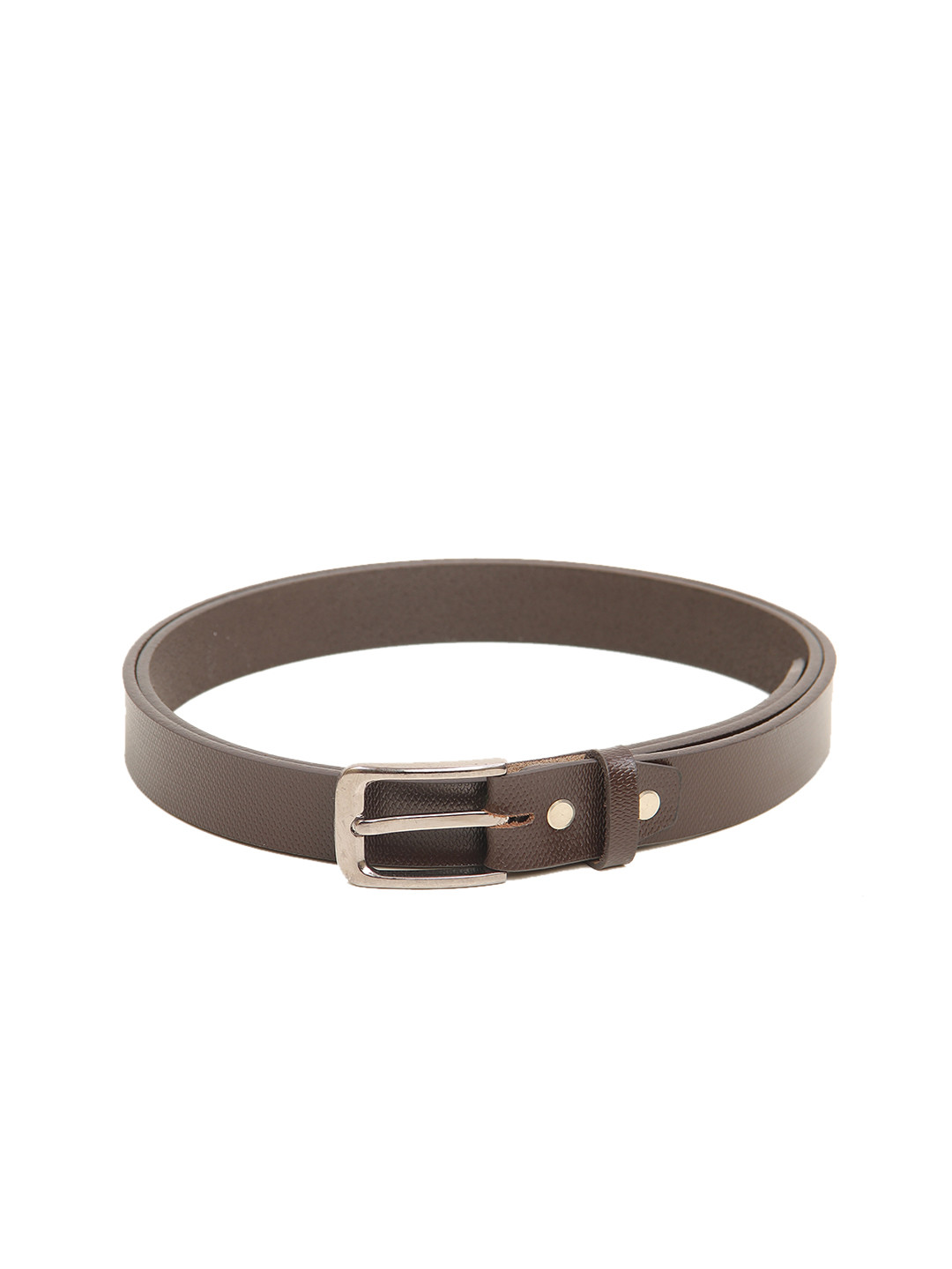 

Calvadoss Girls Brown Textured Leather Belt
