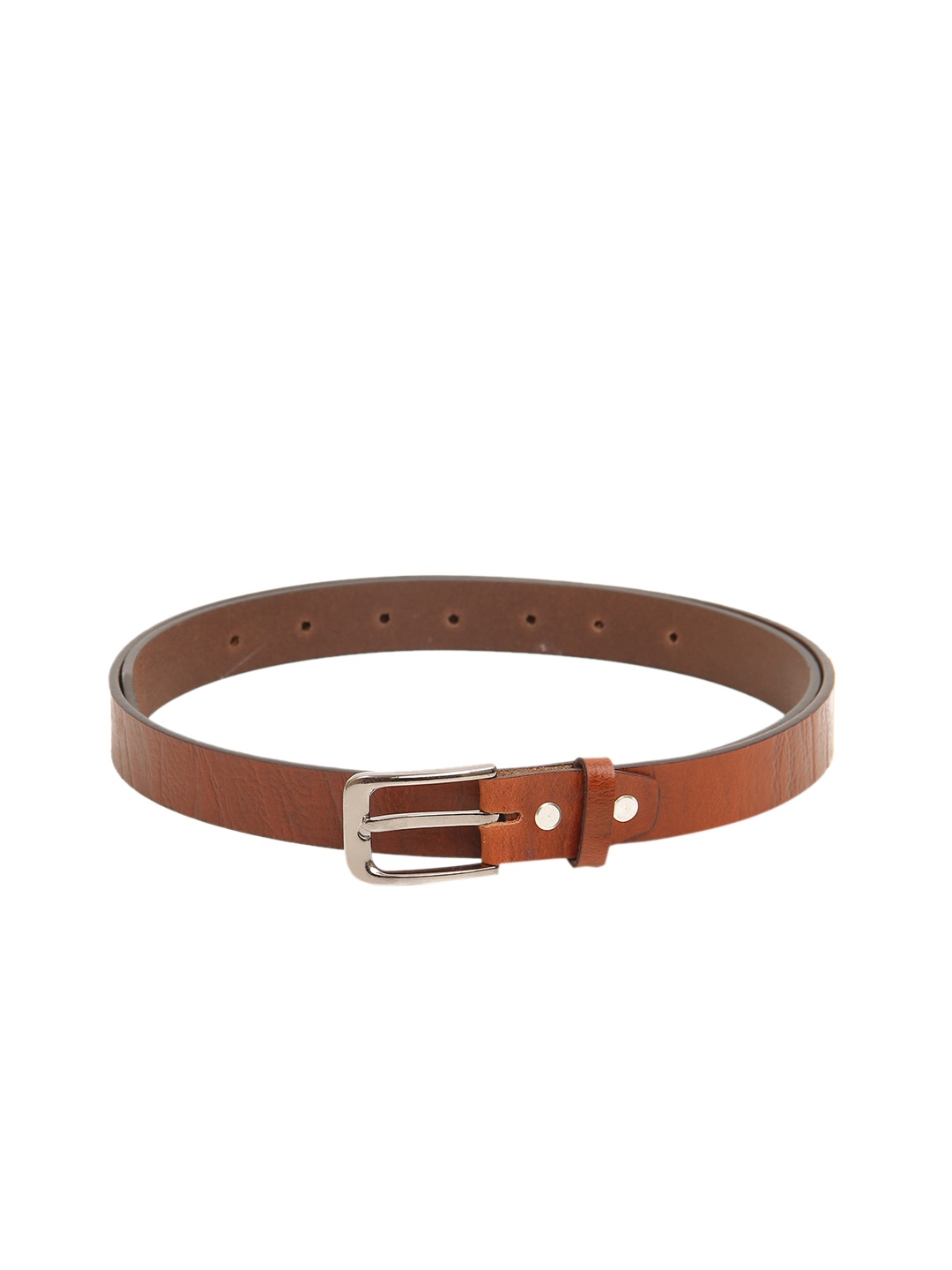 

Calvadoss Girls Tan Brown Textured Leather Belt