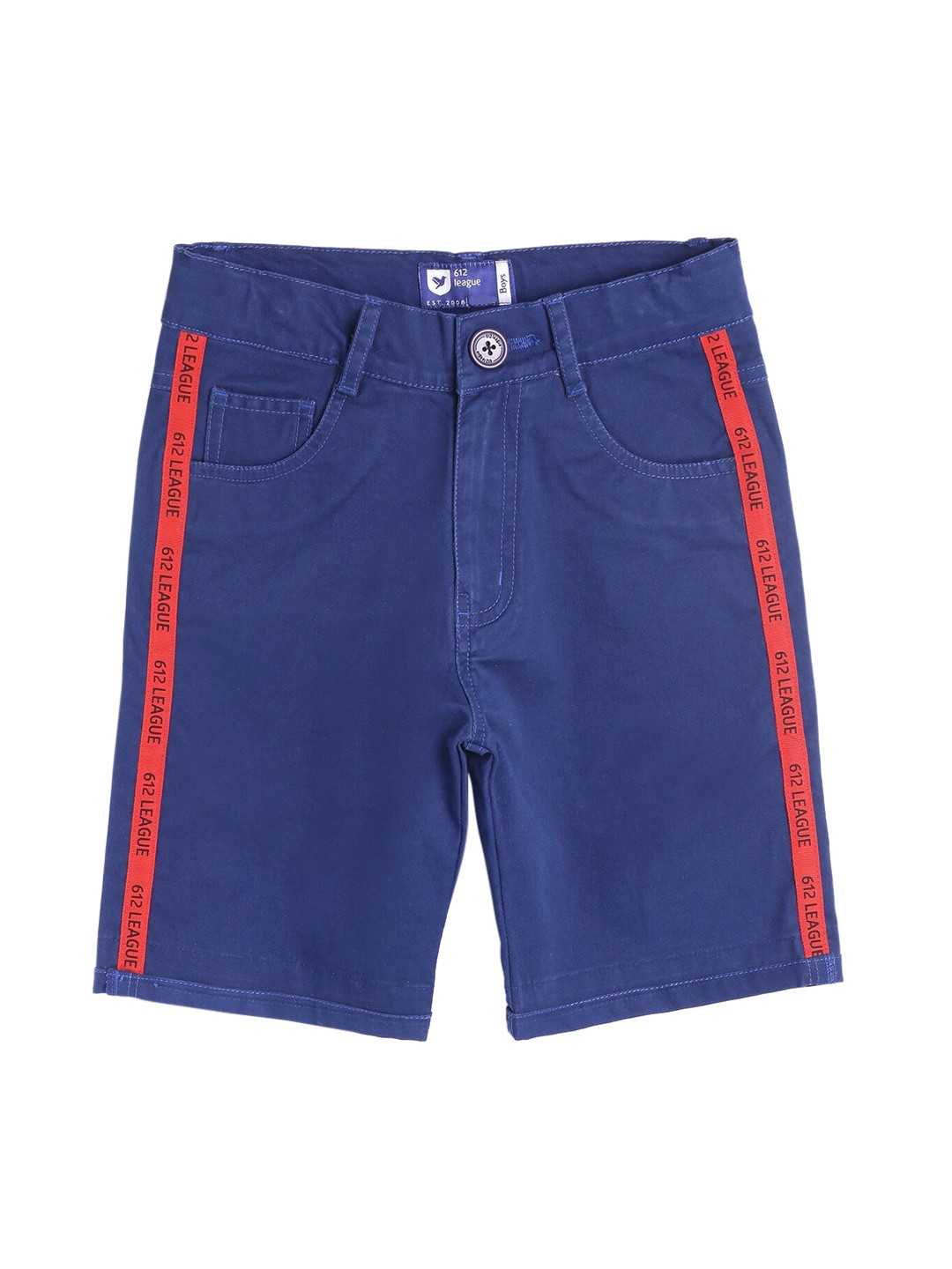 

612League Boys Blue Running Denim Shorts