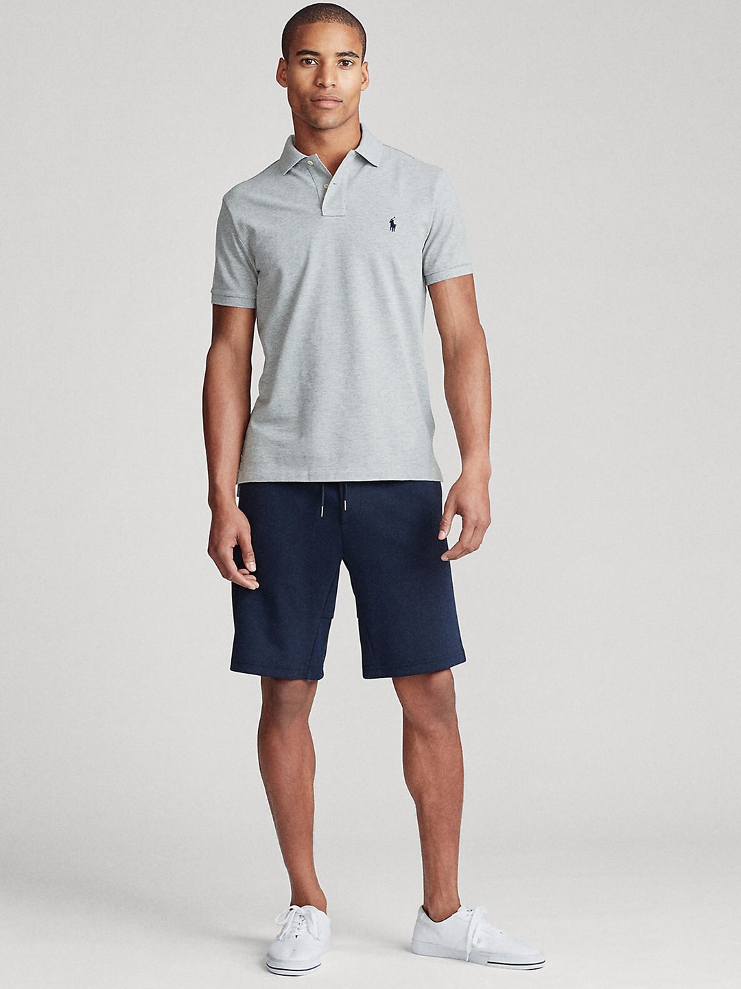

Polo Ralph Lauren Men Grey Polo Collar T-shirt