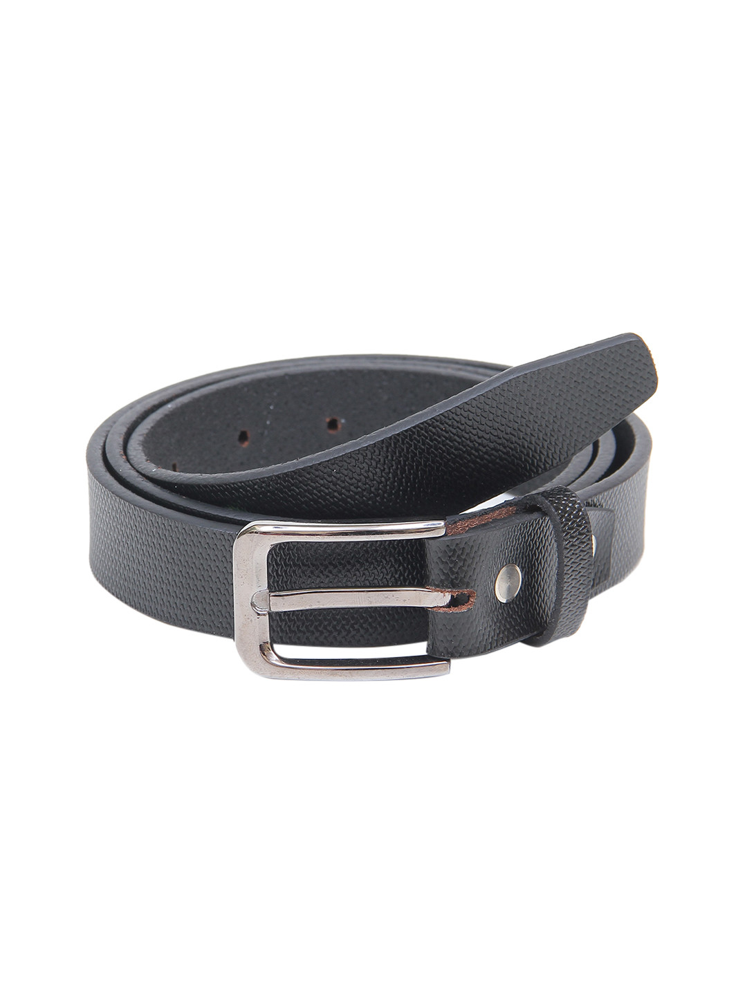 

Calvadoss Boys Black Textured Leather Formal Belt