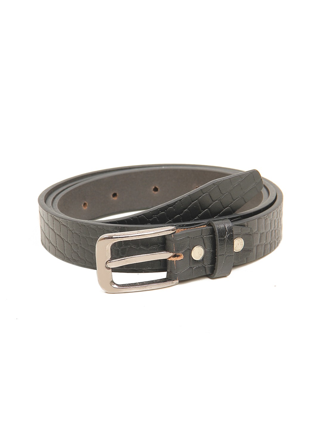 

Calvadoss Boys Black Textured Leather Belt