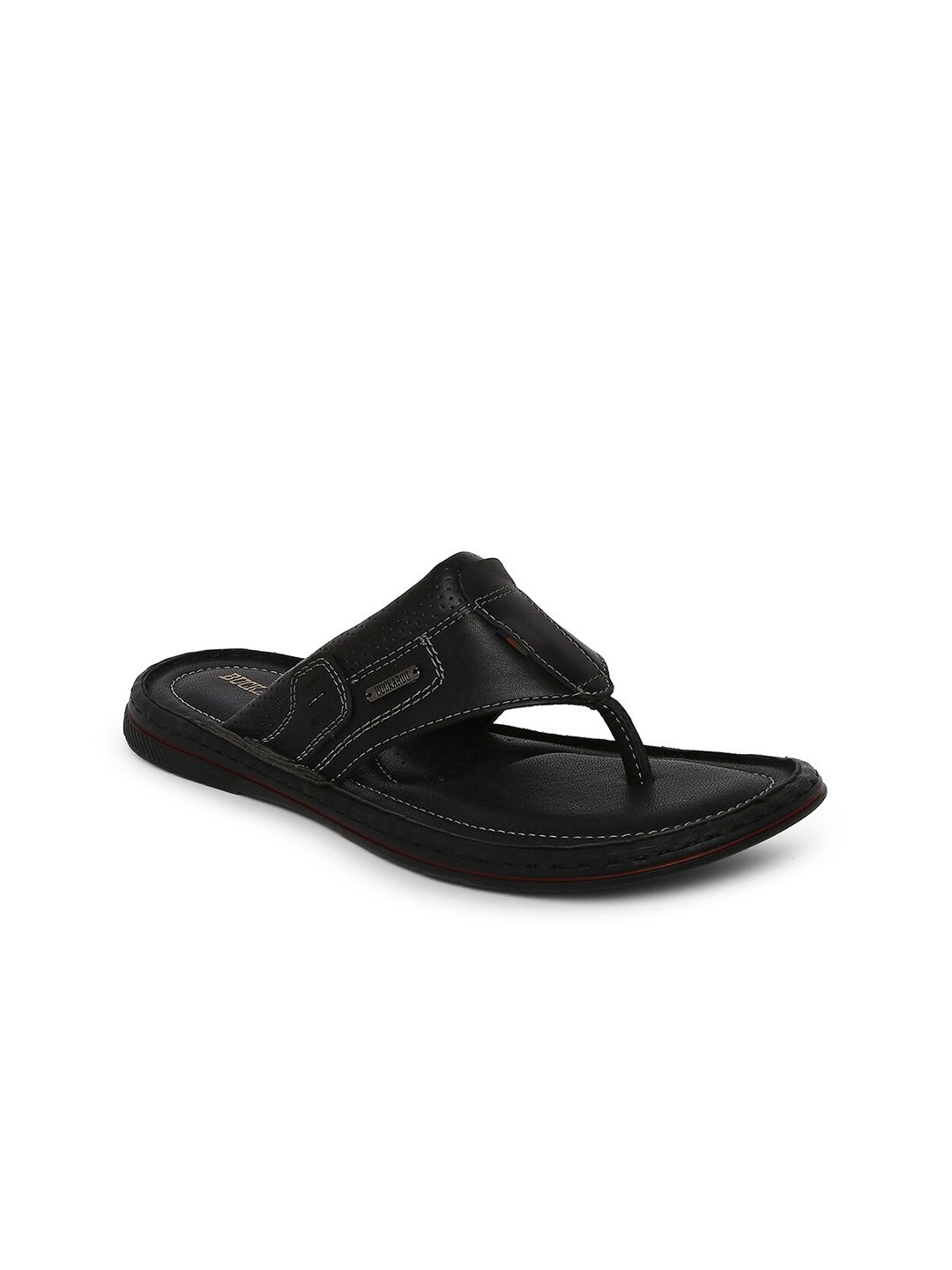 

Buckaroo Men Black Leather Thong Flip-Flops