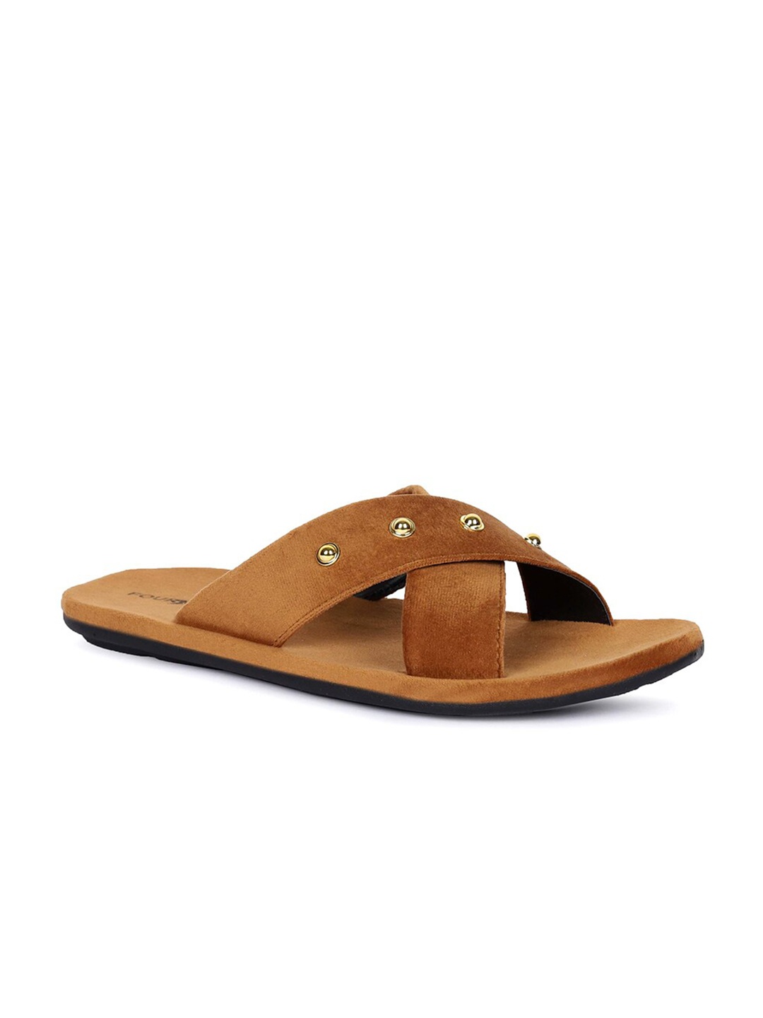 

FOUR STAR TRUCK SALES Men Mustard Rubber Slip-On