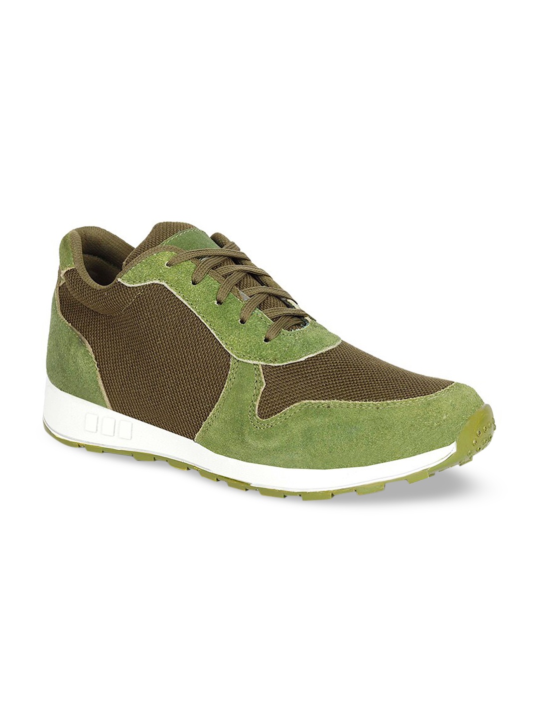 

FOUR STAR TRUCK SALES Men Green Colourblocked Sneakers