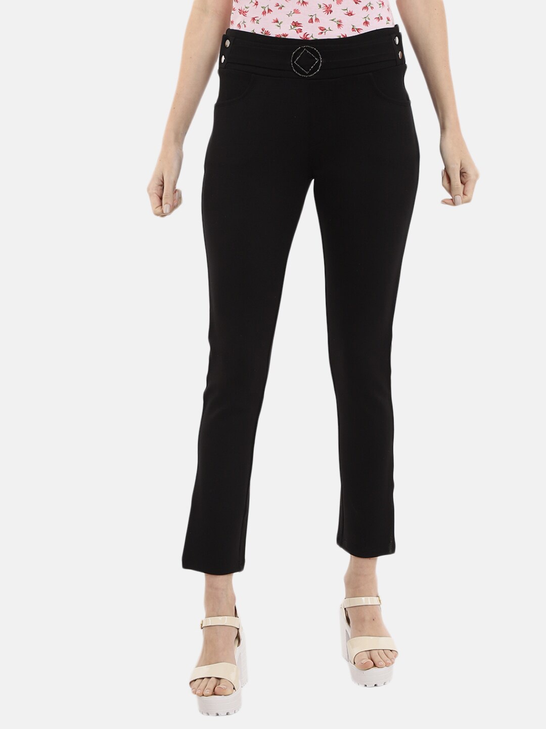 

V-Mart Women Black Solid Jeggings