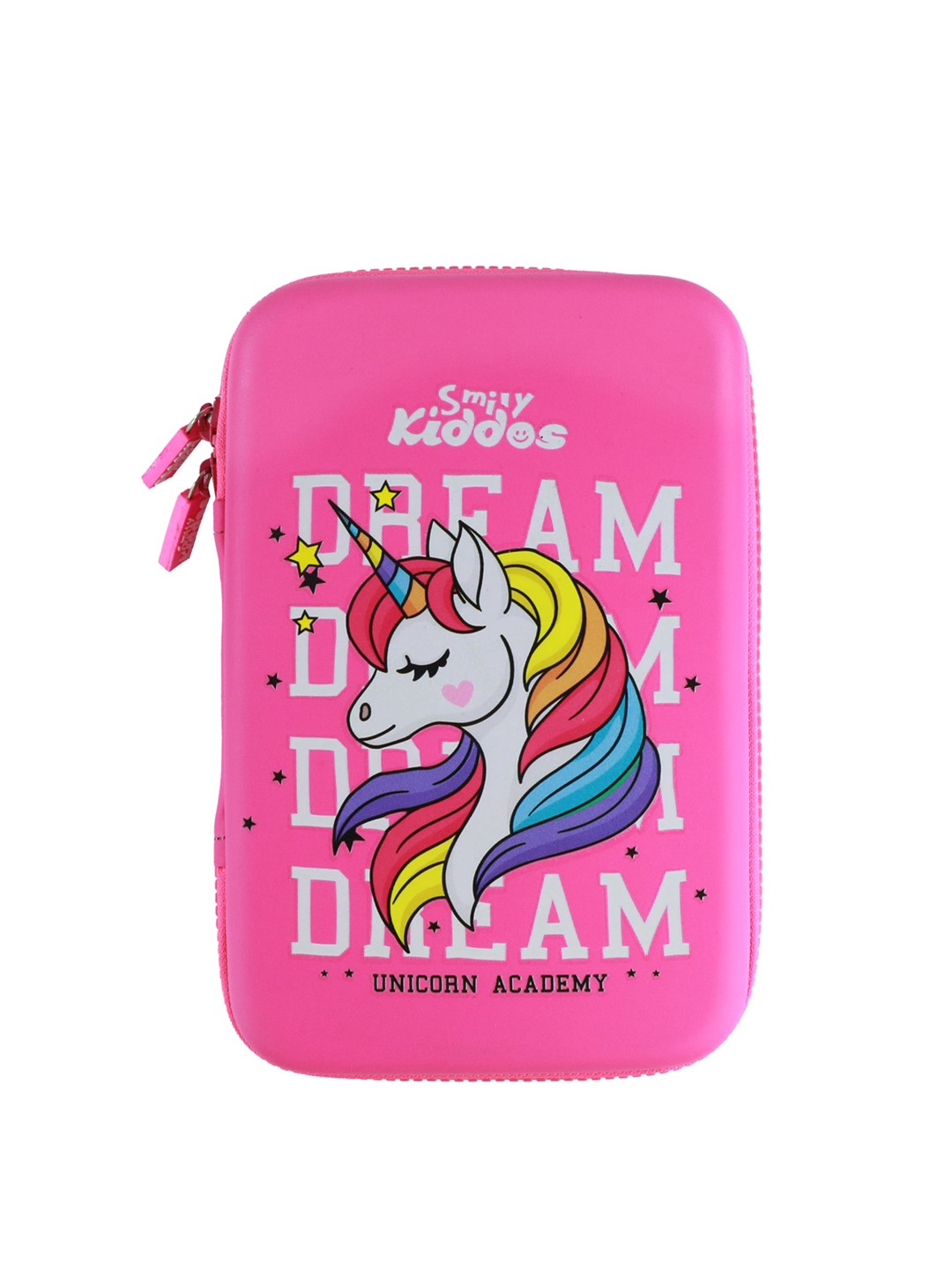 

Smily Kiddos Pink & Yellow Unicorn Printed Pen Case
