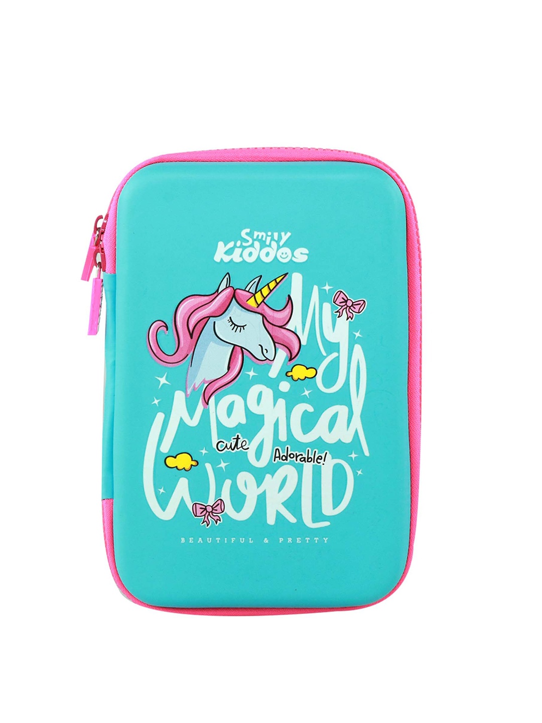 

Smily Kiddos Blue & Pink Unicorn Printed Pen Case