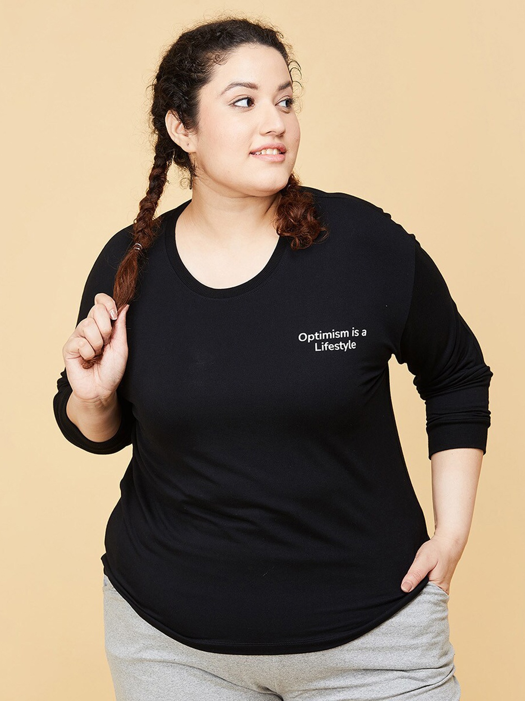 

max Women Black Sweatshirt