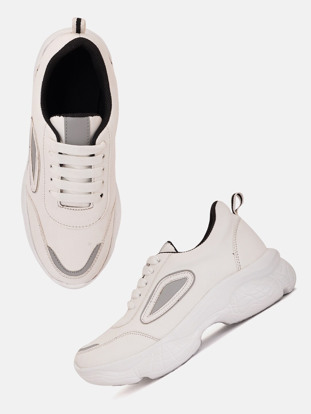 

VEILLE Women White Running Shoes