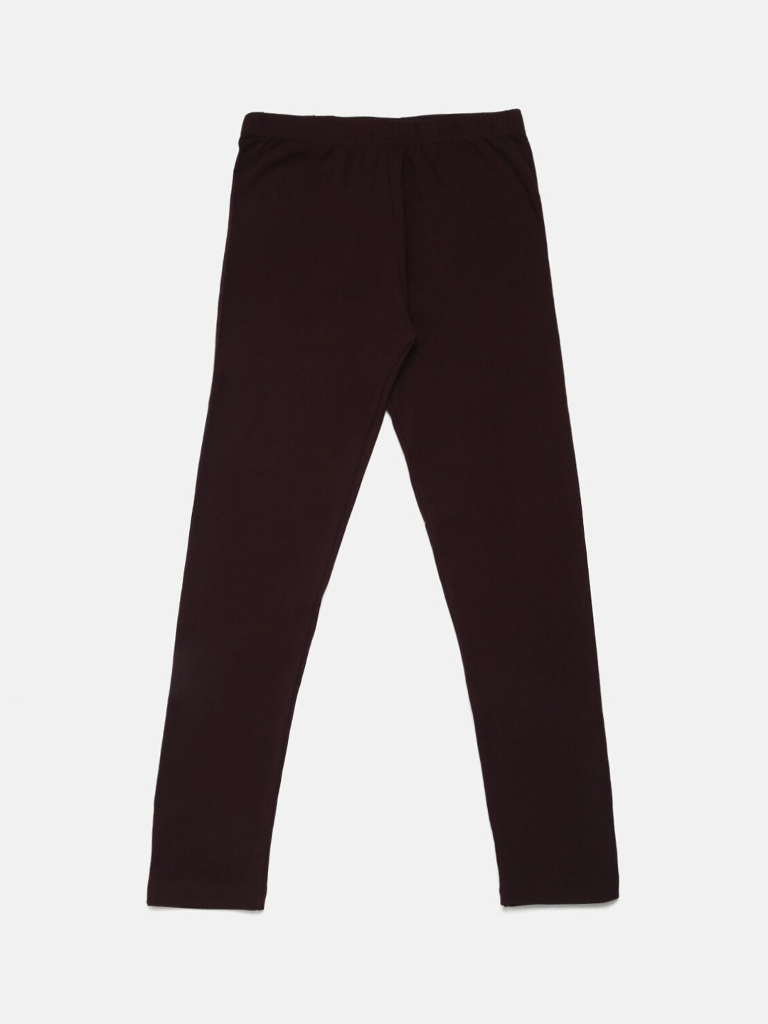 

De Moza Kids Girls Brown Solid Ankle-Length Leggings