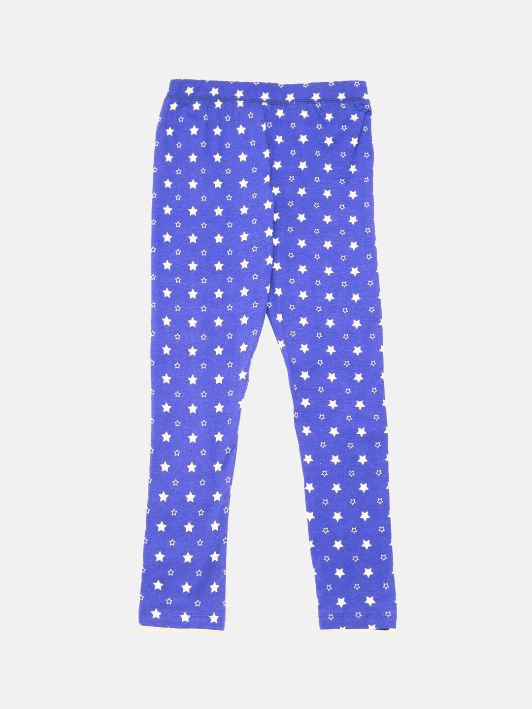 

De Moza Girls Blue Printed Ankle Length Leggings