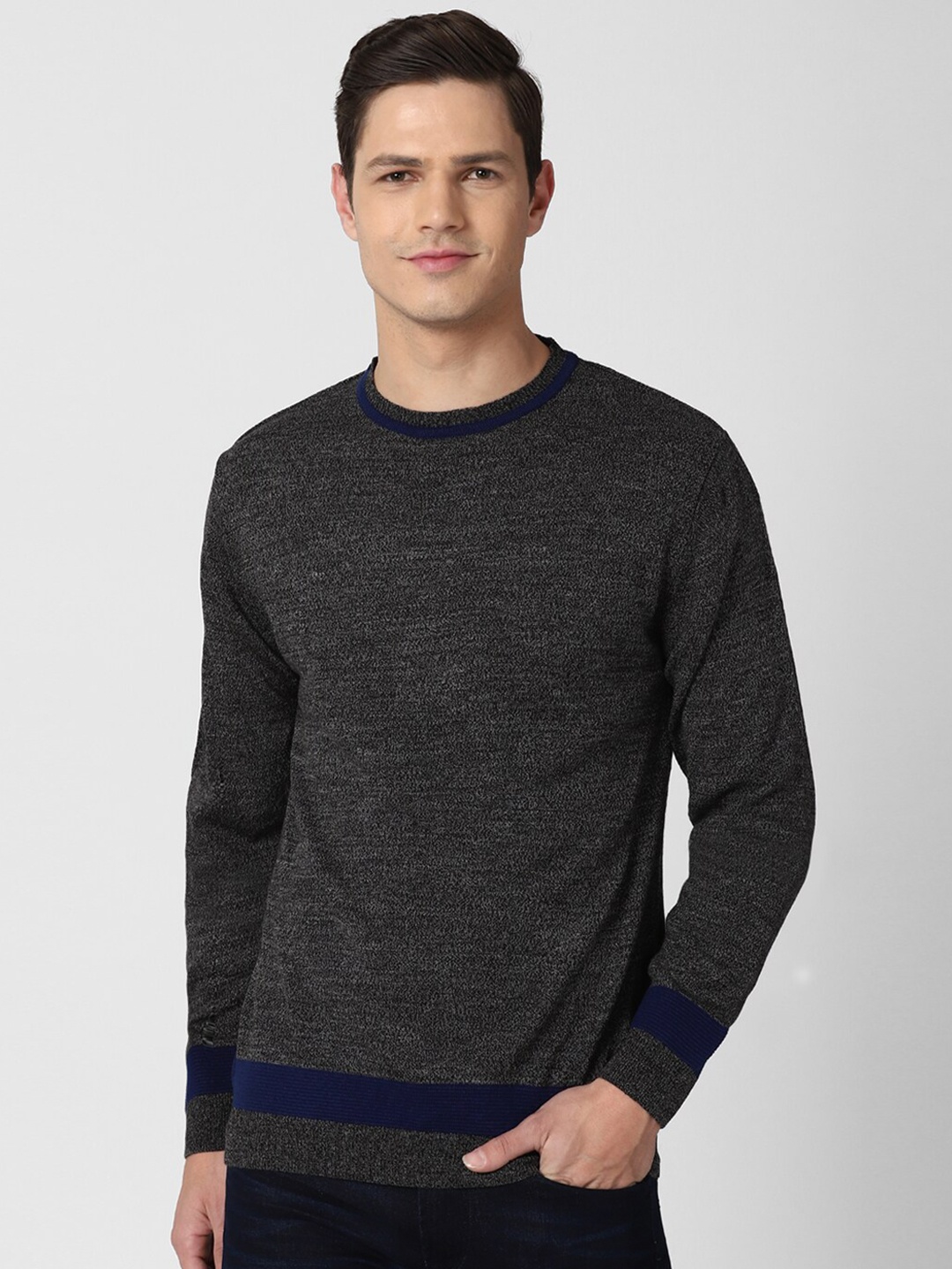 

Peter England Casuals Men Grey Pullover