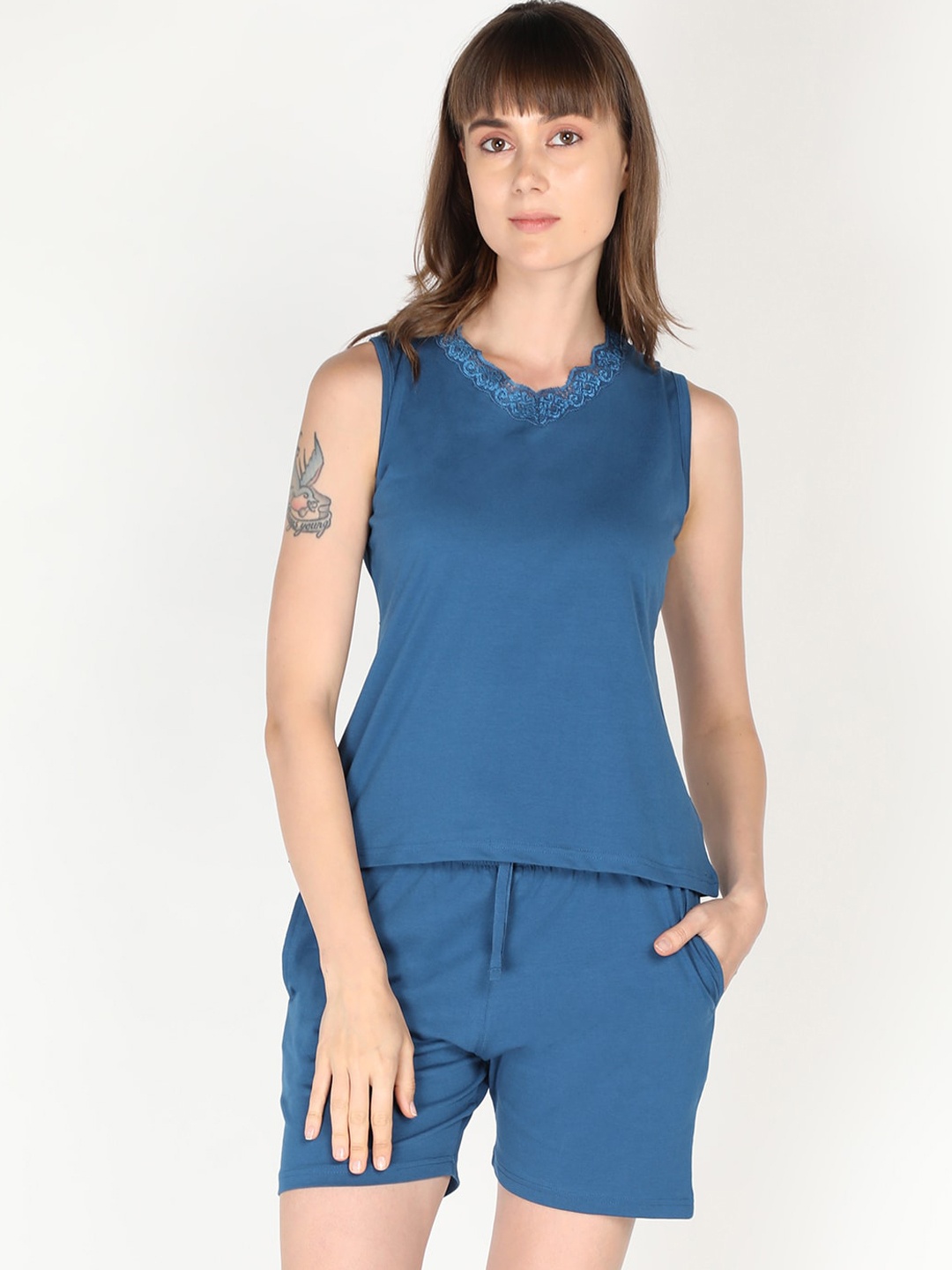 

Organzaa Women Blue Night suit