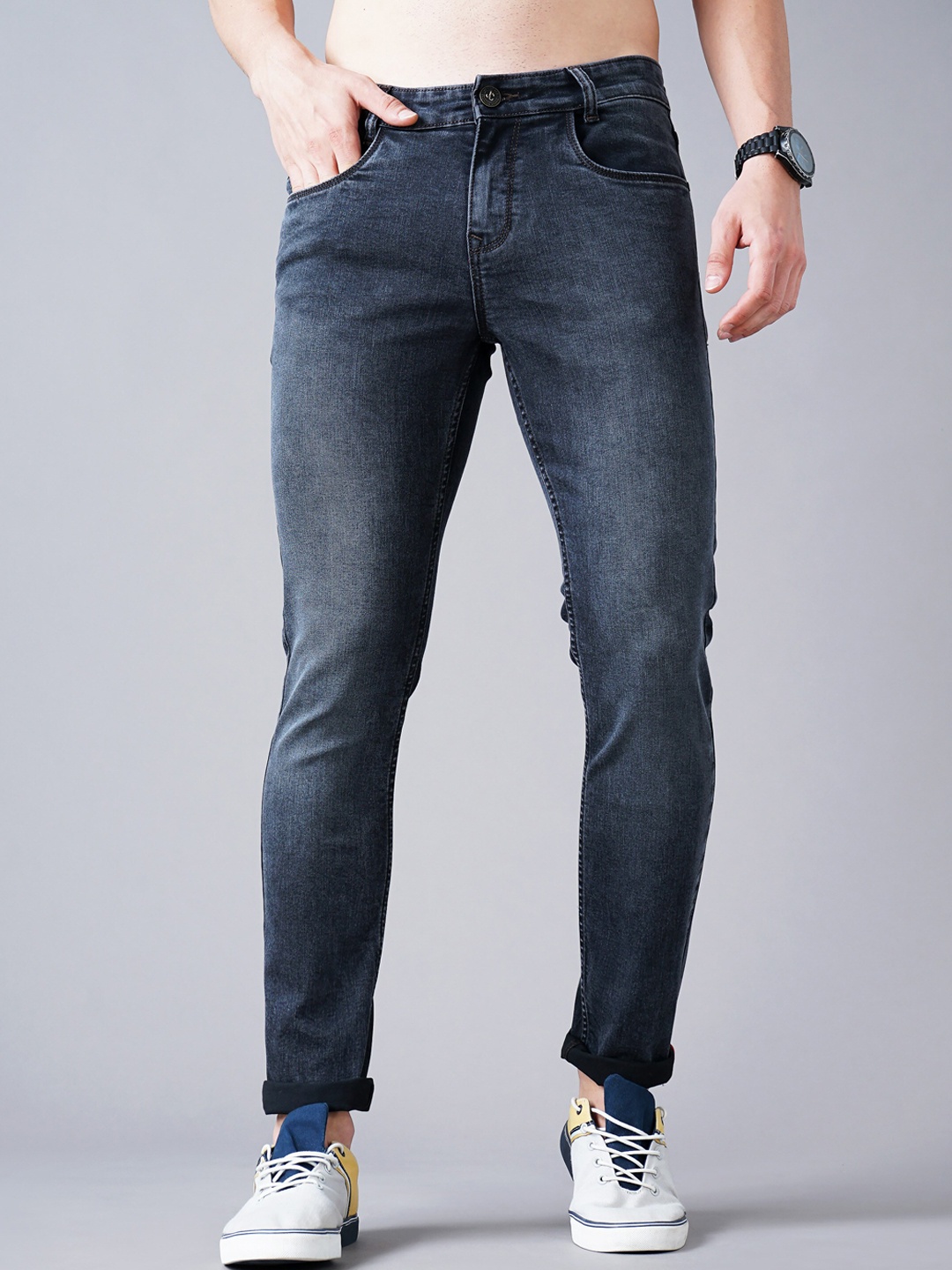 

Jean Cafe Men Blue Jean Slim Fit Light Fade Jeans