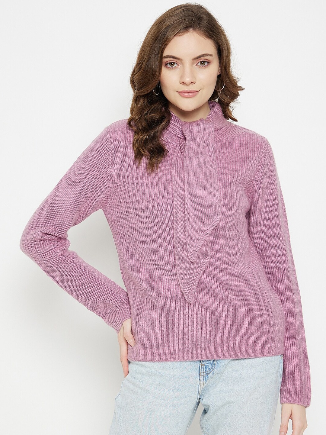 

Madame Women Mauve Sweater Vest