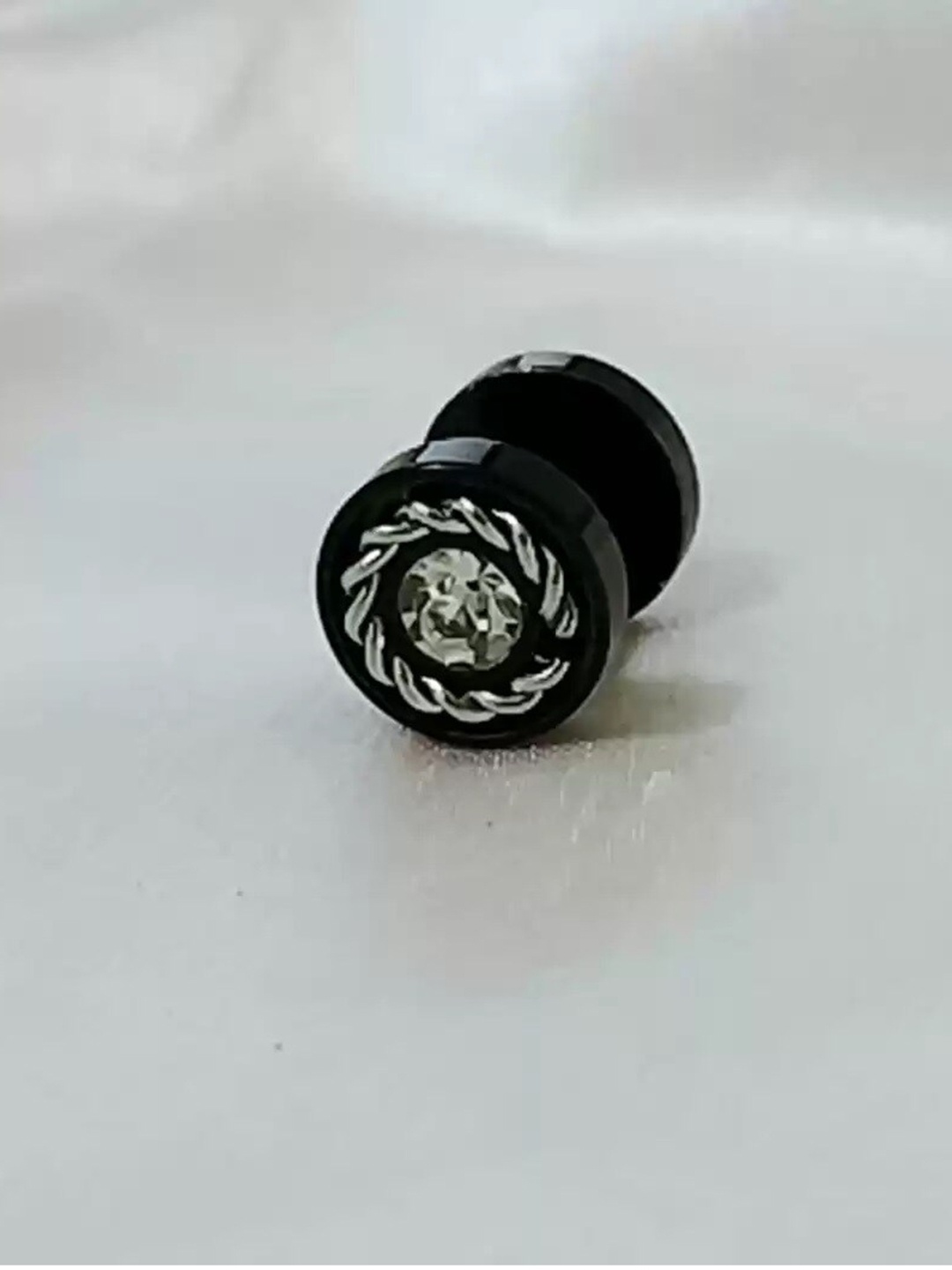

stripes Black Contemporary Studs Earrings