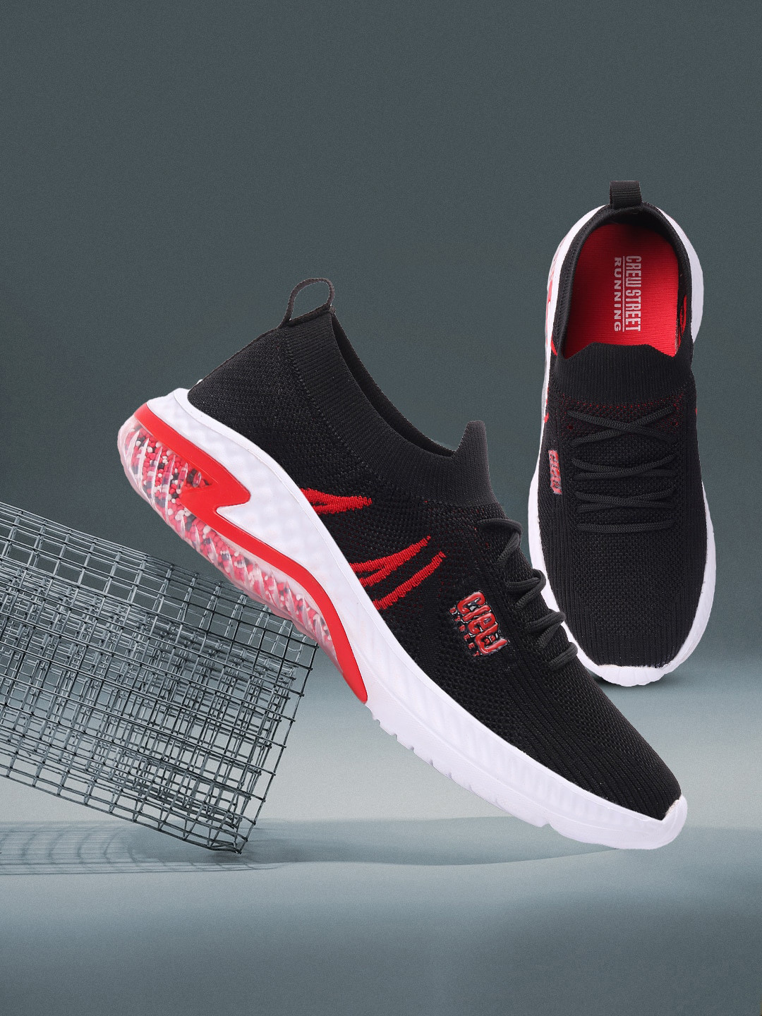 

Crew STREET Men Black Sneakers
