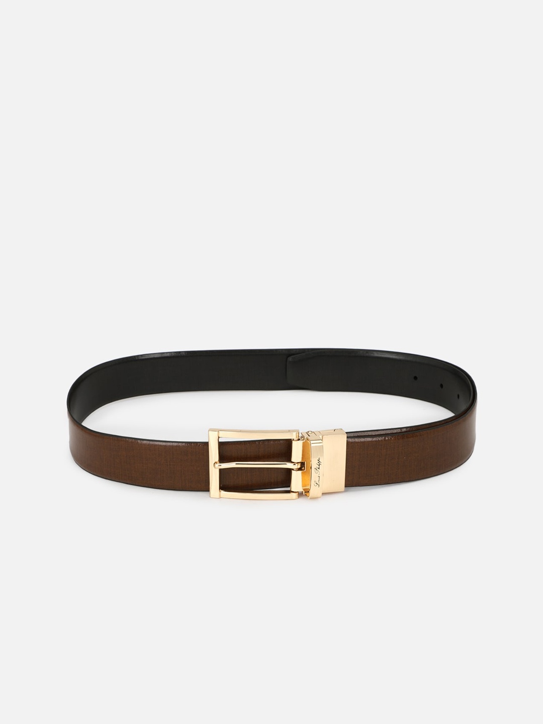 

Louis Philippe Men Brown Leather Formal Belt