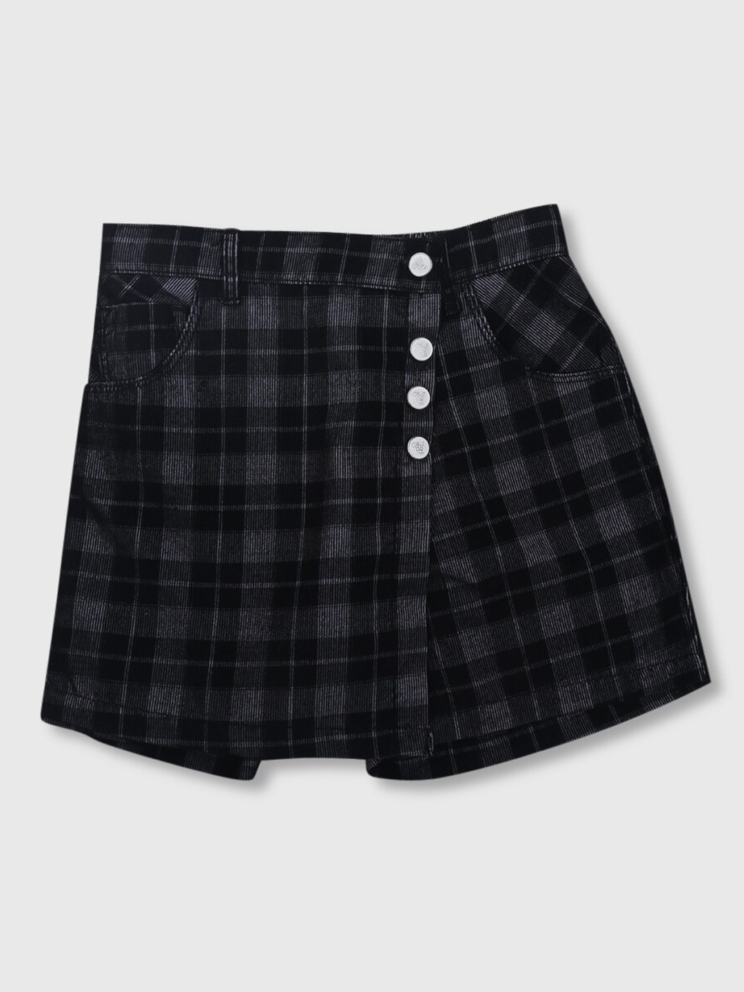 

Gini and Jony Girls Black Checked Mini Skorts
