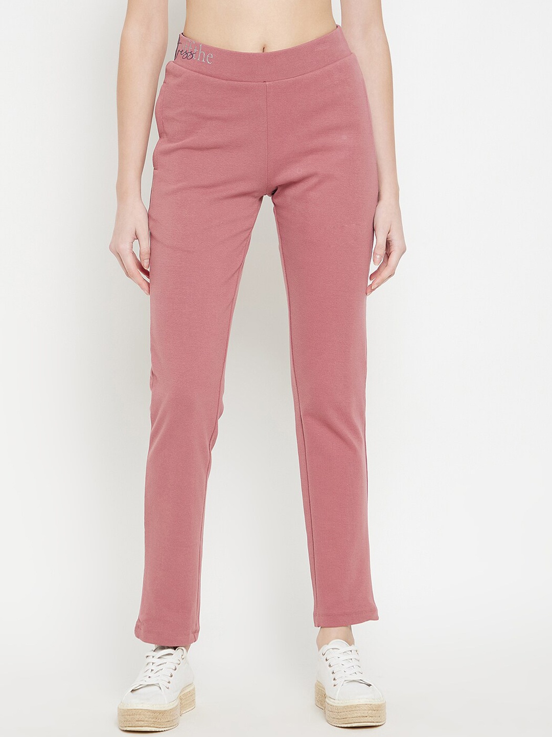 

MADAME M SECRET Women Pink Solid Cotton Track Pant