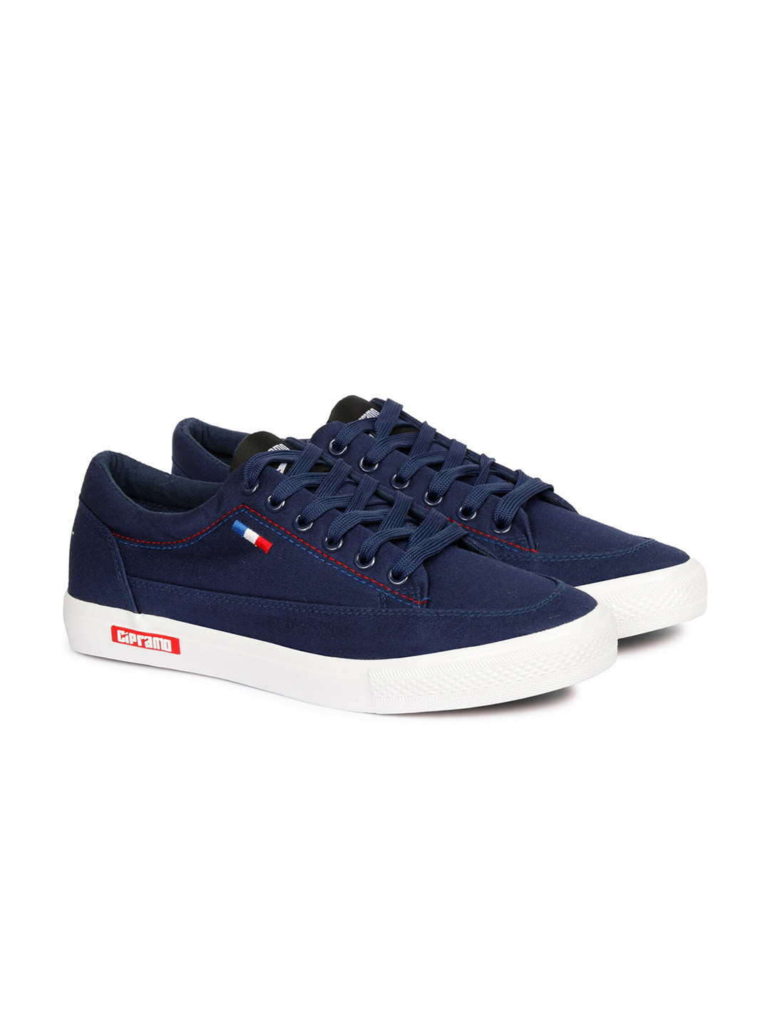 

CIPRAMO SPORTS Men Navy Blue Solid Sneakers