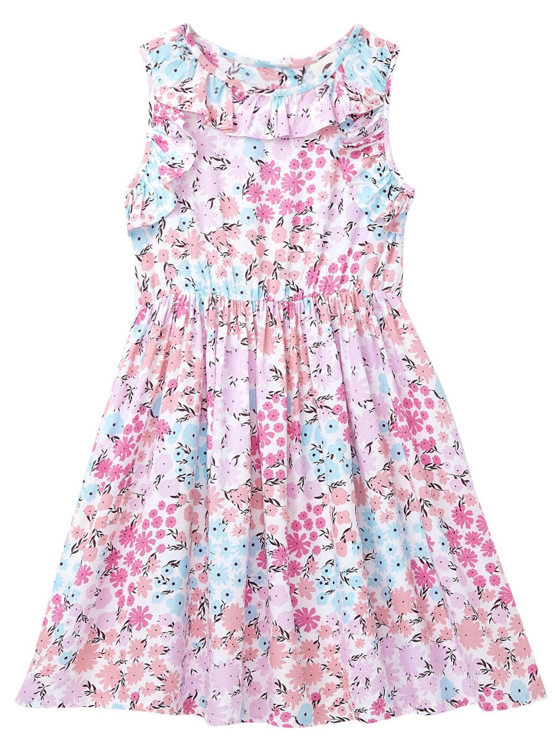 

Cub McPaws Girls Pink & Blue Floral Dress
