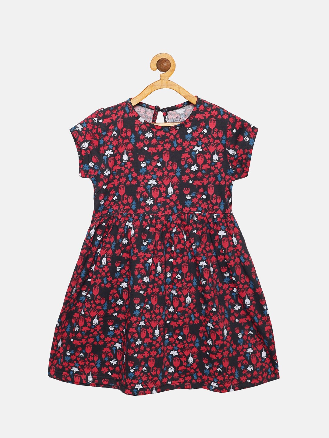 

KiddoPanti Girls Black Floral Dress