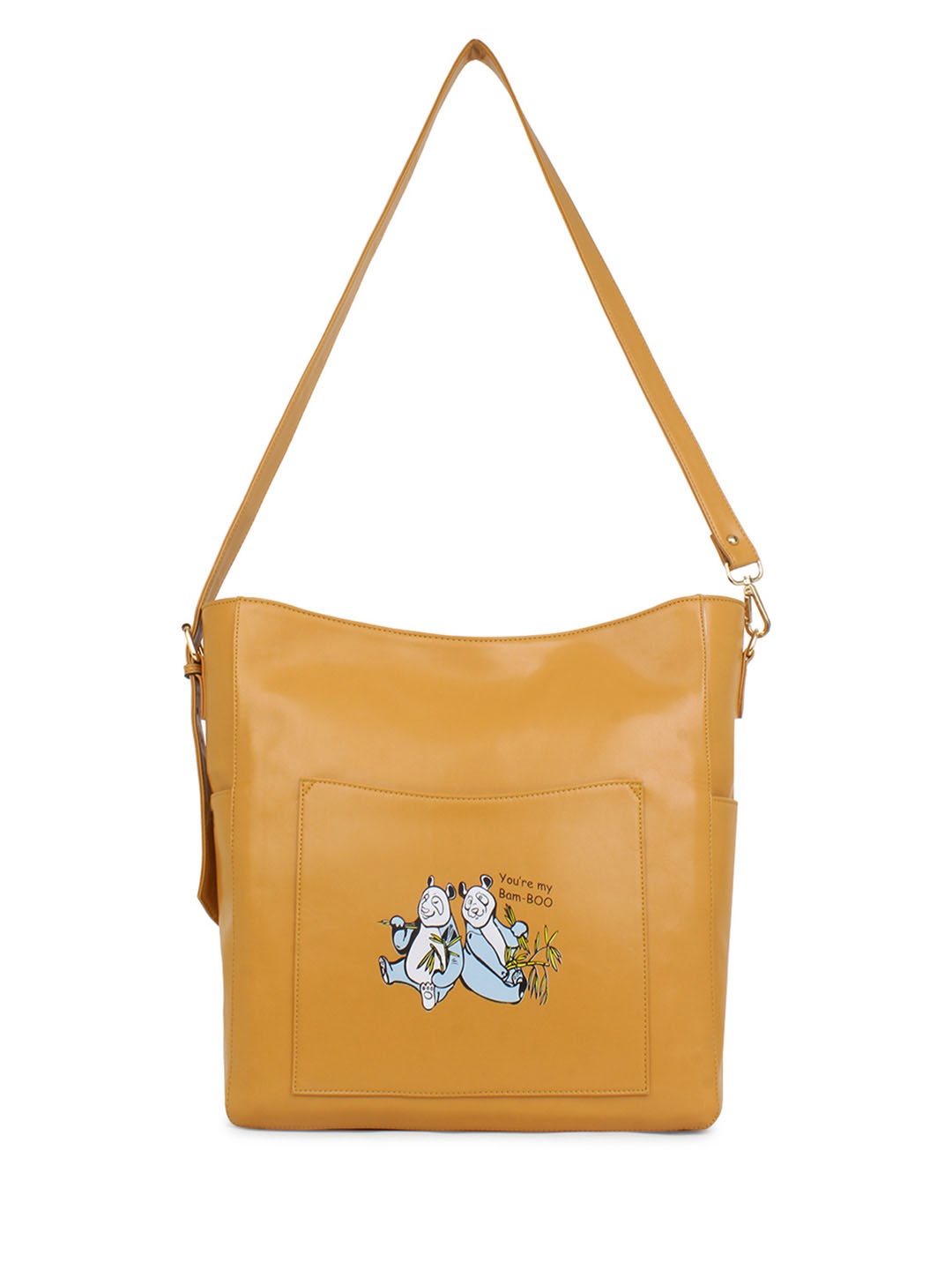 

Spice Art Tan Printed PU Structured Shoulder Bag