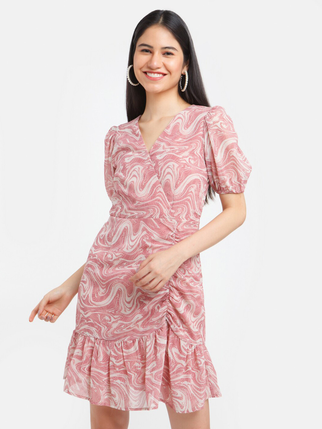 

Zink London Women's Rust Printed Dress